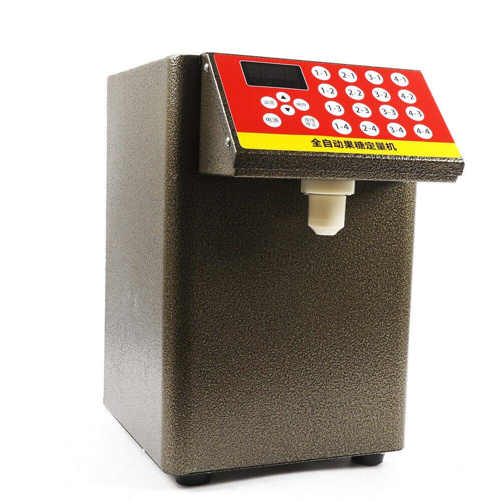 Automatic Fructose Dispenser 2.1 Gallon - Sugar Syrup Dispenser Machine 110V for Bubble Tea, Milk Tea & Soft Drinks | Commercial Drink Equipment for Cafes, Tea Shops & Dessert Stores