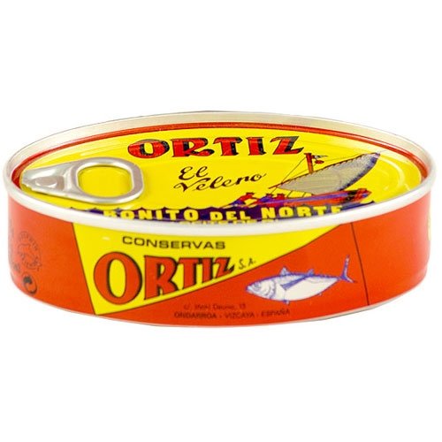Premium Ortiz Bonito Del Norte White Tuna in Olive Oil - 4.6 oz Tin (Pack of 6) | Imported from Spain | Perfect for Salads, Sandwiches & Tapas