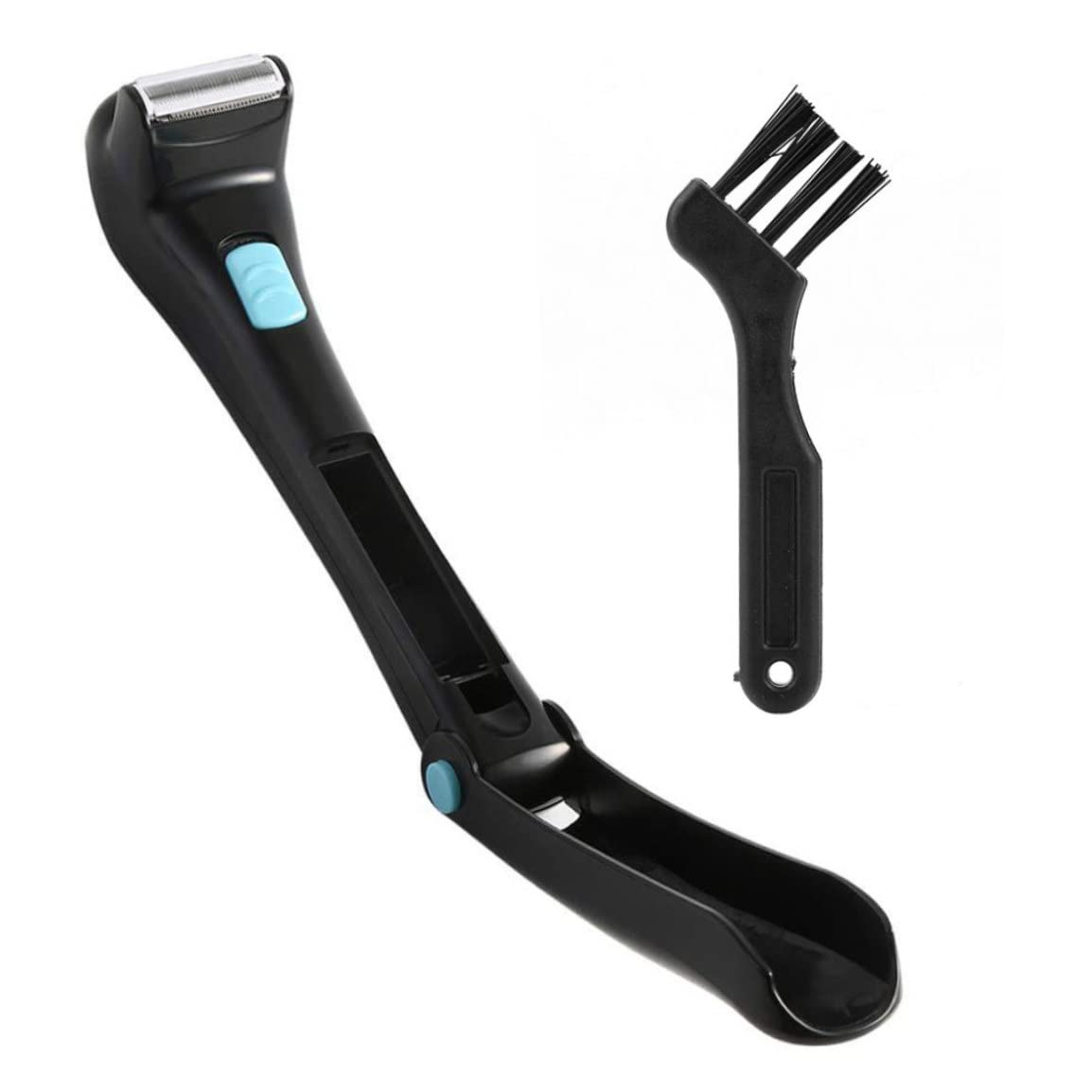 Electric Back Shaver for Men - Foldable Body Groomer with Long Handle, Painless Hair Trimmer & Remover for Back, Chest & Body | Perfect for Showering, Travel & At-Home Grooming