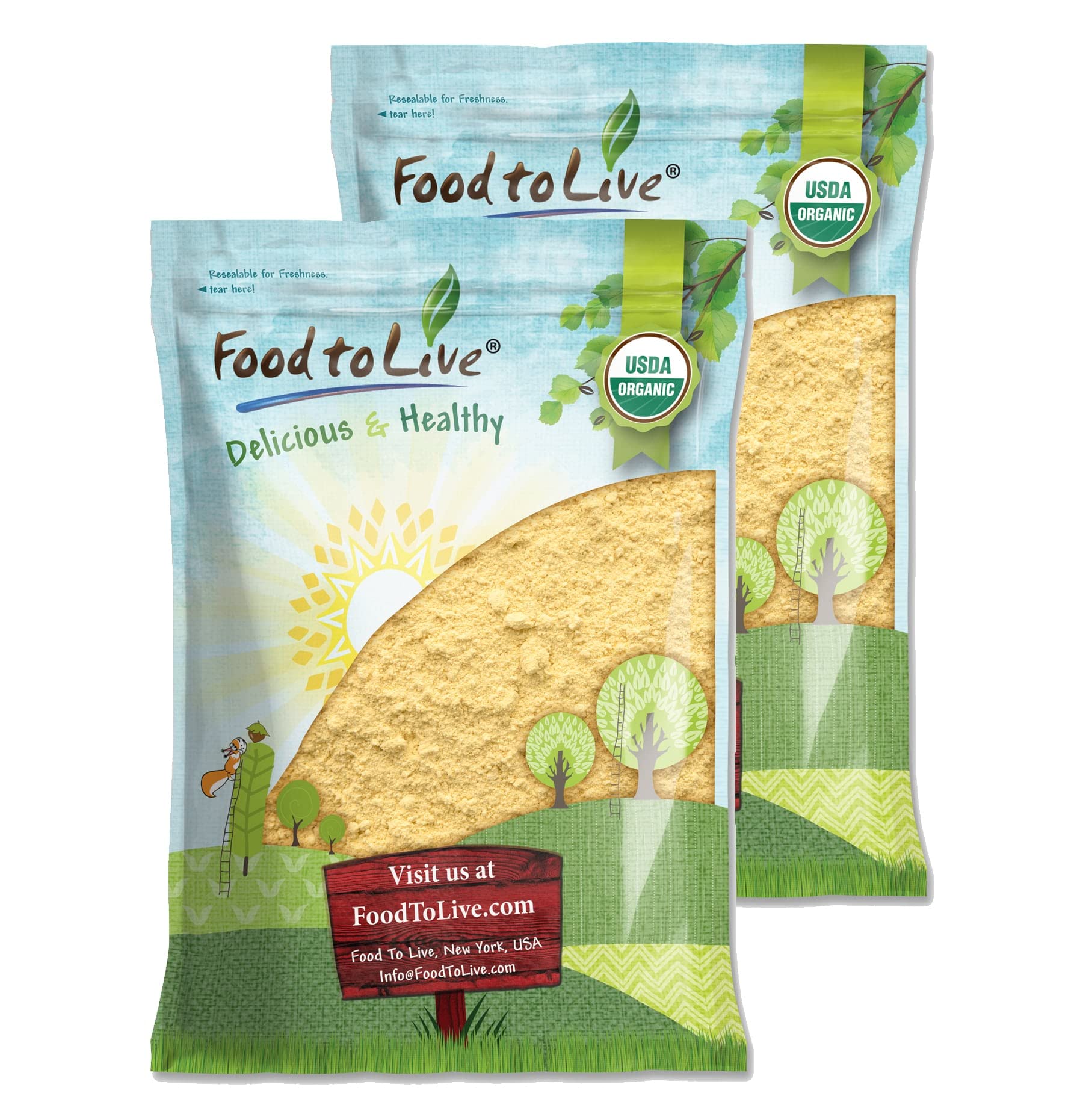 Organic Chickpea Flour 16 lbs - Gluten Free, Non-GMO, Vegan & Kosher - Finely Milled Garbanzo Beans for Baking - High in Protein, Fiber & Folate - Bulk Pantry Staple for Bread, Pancakes & Indian Cuisine - Made in USA