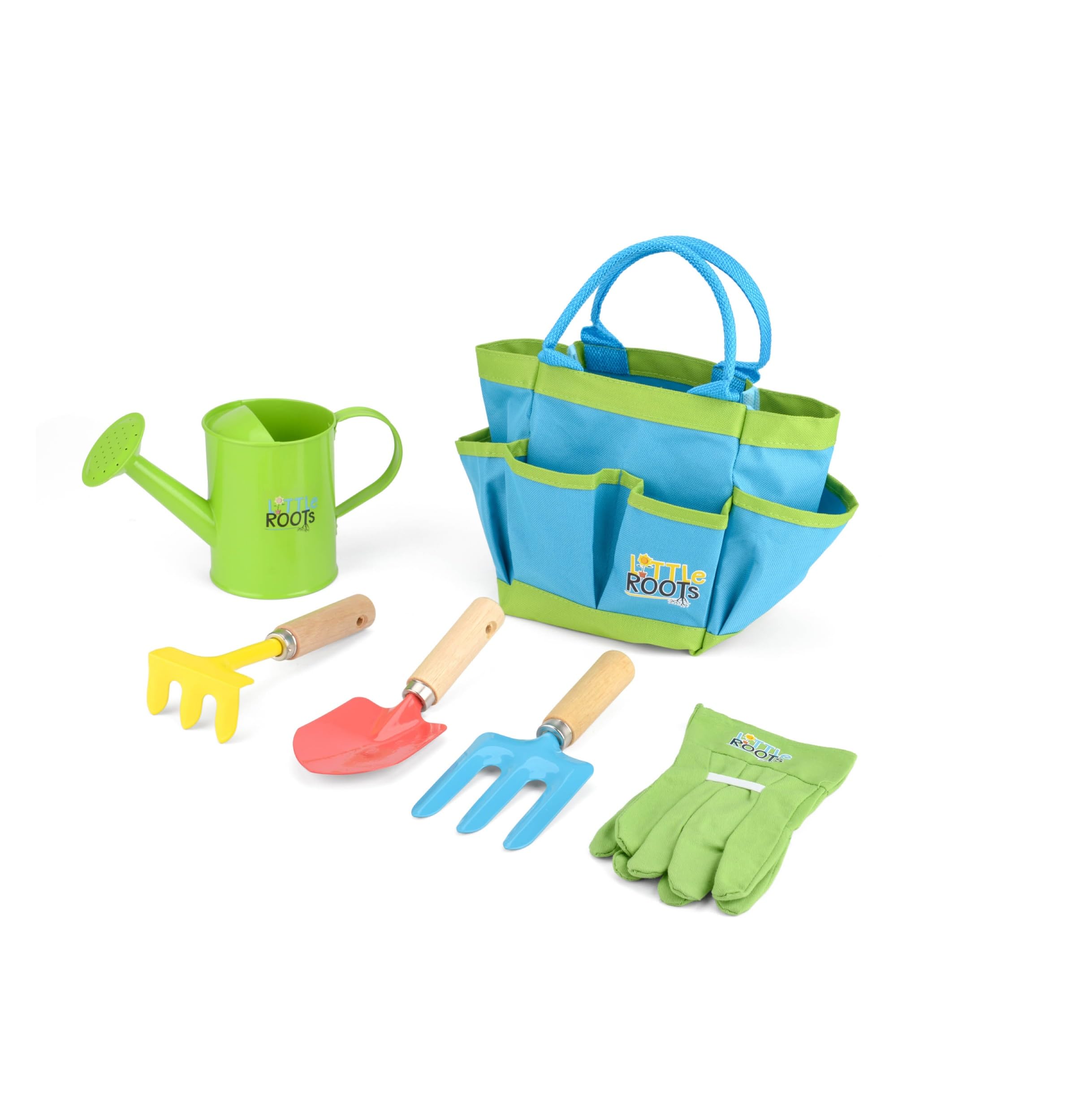 Little Roots BGG1653 Kids Tool Kit Bag - 24-Piece Toy Tool Box Set for Toddlers & Children, Multi-Colored Construction Play Tools for Pretend Play & Early Learning (Perfect for Birthday Gifts & Role Play)