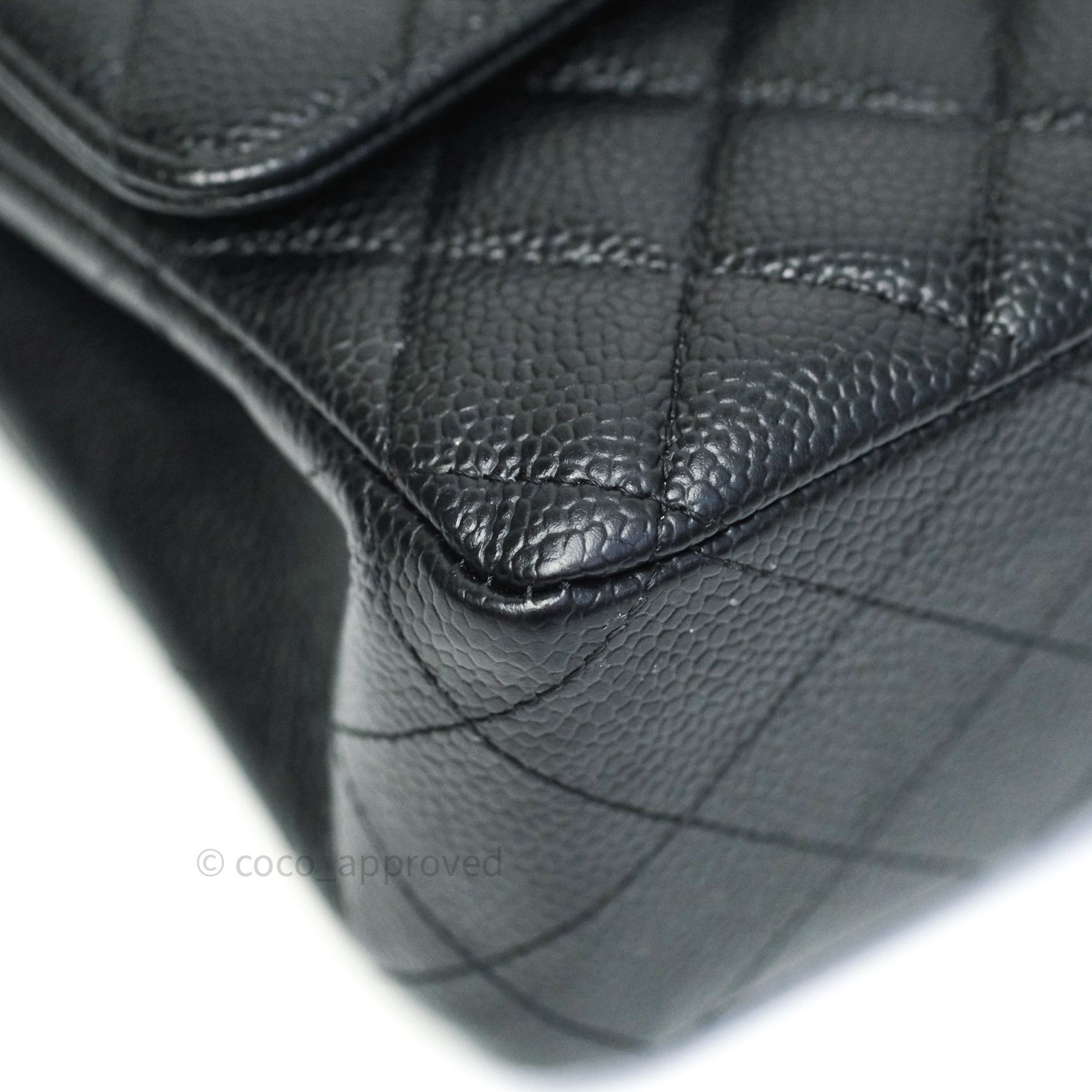 Chanel Classic Medium Double Flap Bag Black Caviar Leather with Gold Hardware - Luxury Handbag for Women, Perfect for Work, Evening Events & Special Occasions