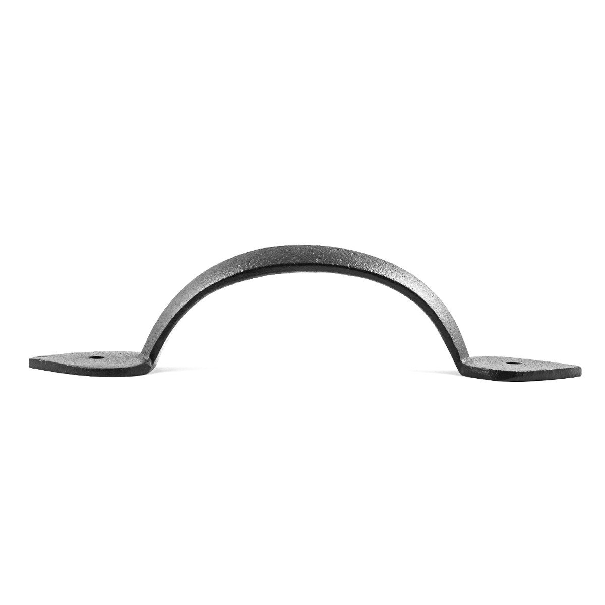 Black Wrought Iron Cabinet Pulls 6.7 Inch - Pack of 4 with Mounting Hardware - Heavy Duty Cabinet Handles for Kitchen, Bathroom & Furniture Drawers - Vintage Style Home Renovation Hardware
