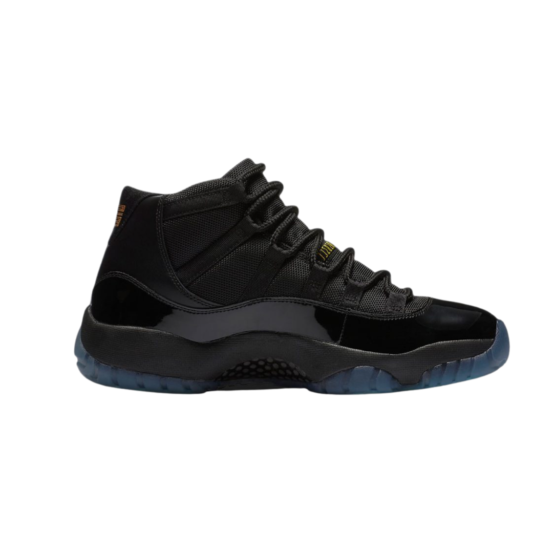 Air Jordan 11 Retro Gamma Blue Black Maize Yellow Basketball Shoes - Men's High-Top Sneakers for Casual Wear & Court Performance