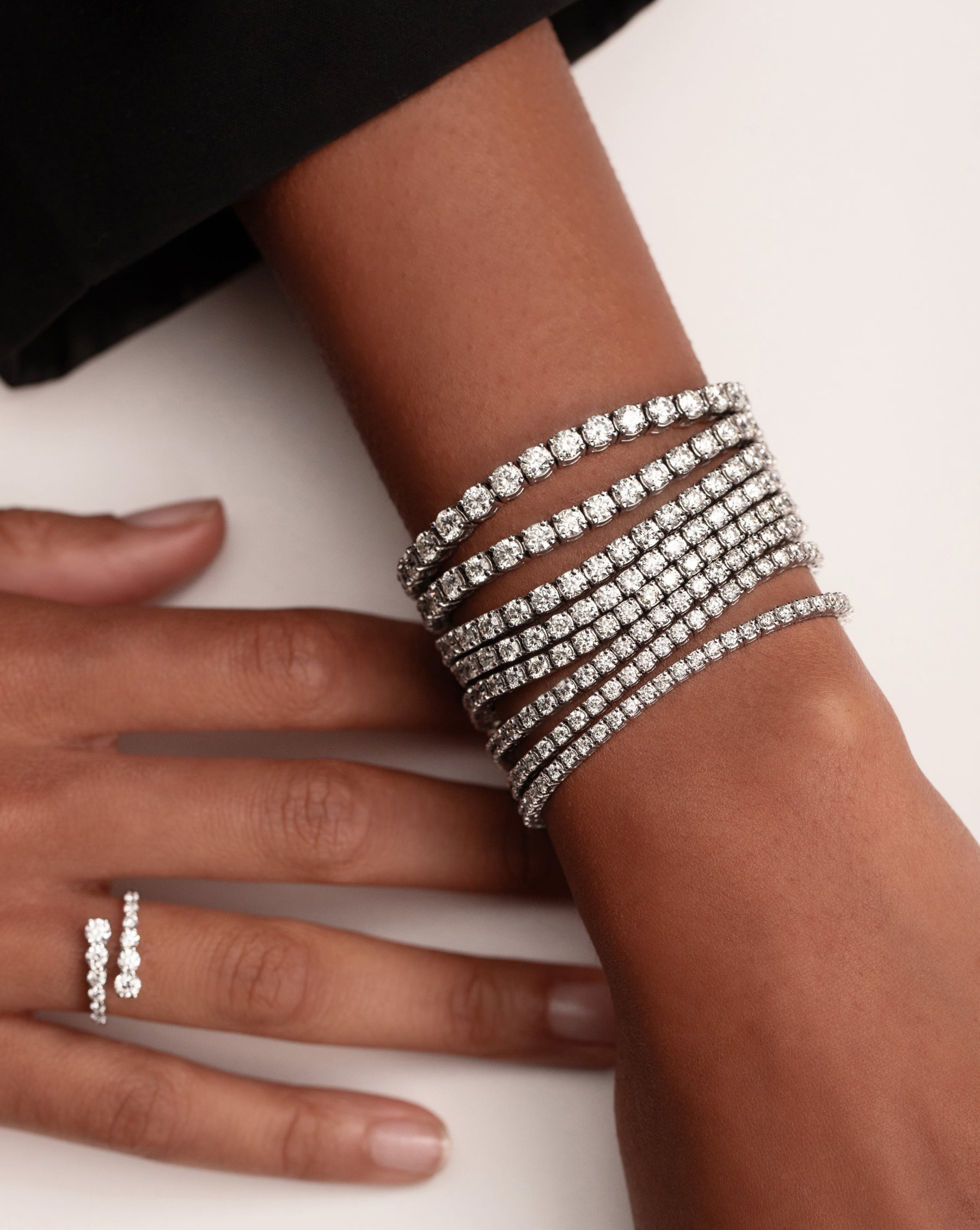 Elegant Diamond Tennis Bracelet for Women - 14K Gold Plated Cubic Zirconia Bracelet - Perfect for Weddings, Parties & Everyday Wear