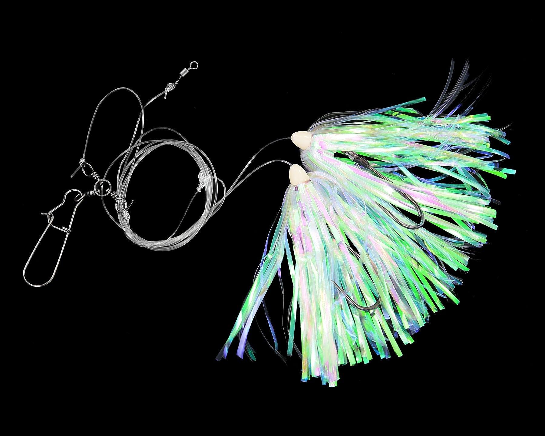 Jigging World Helen H Fluke Rigs - Premium Saltwater Fishing Lures for Fluke, Flounder & Sea Bass - Perfect for Offshore & Inshore Fishing Trips