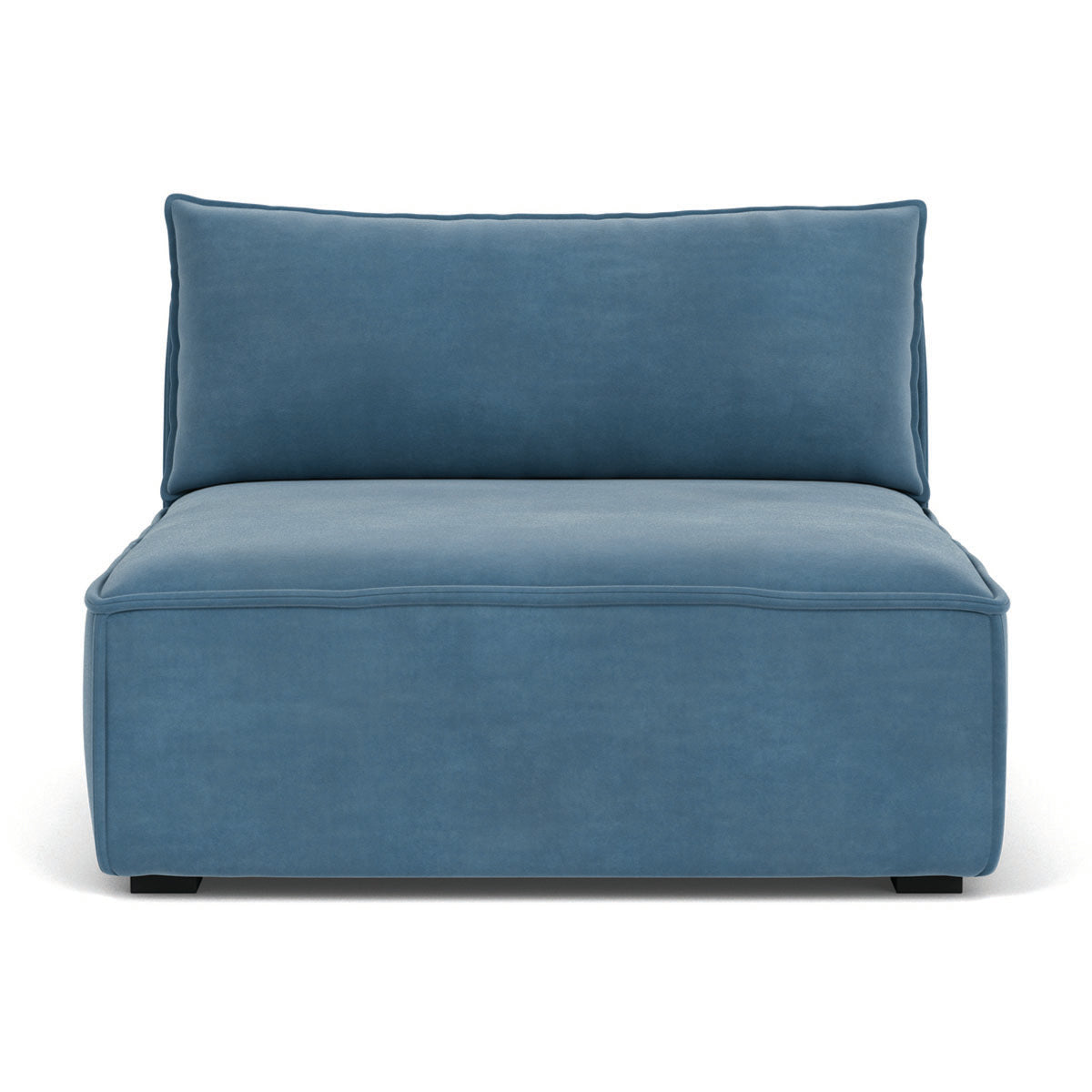 Daphne Velvet 1 Seater Modular Sofa (Armless) - Modern Living Room Furniture for Small Spaces & Apartments