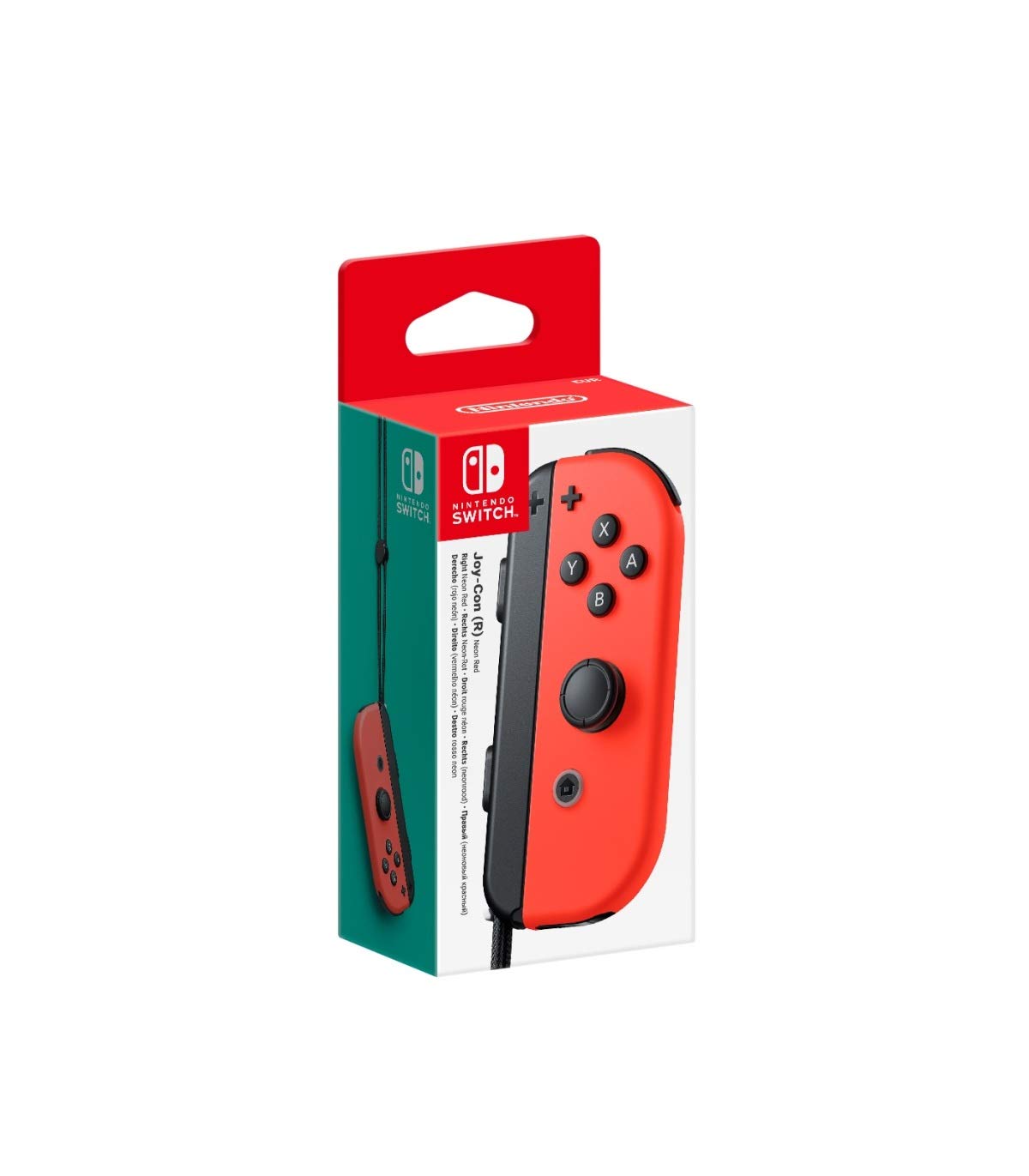 Nintendo Switch Joy-Con (Right) - Neon Red (Renewed) | Wireless Controller for Nintendo Switch | Perfect for Multiplayer Gaming & Motion Controls