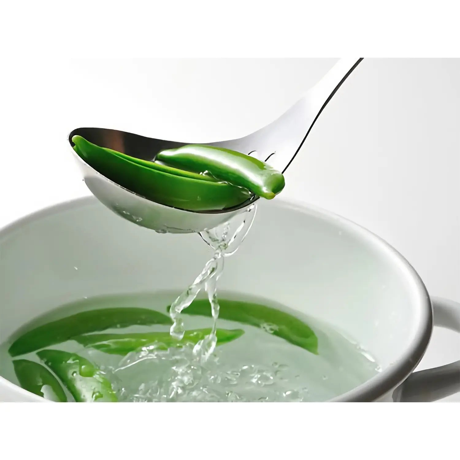 Stainless Steel Drainer Ladle - Kitchen Strainer Spoon for Soup, Pasta & Cooking - Perfect for Draining, Serving & Meal Prep