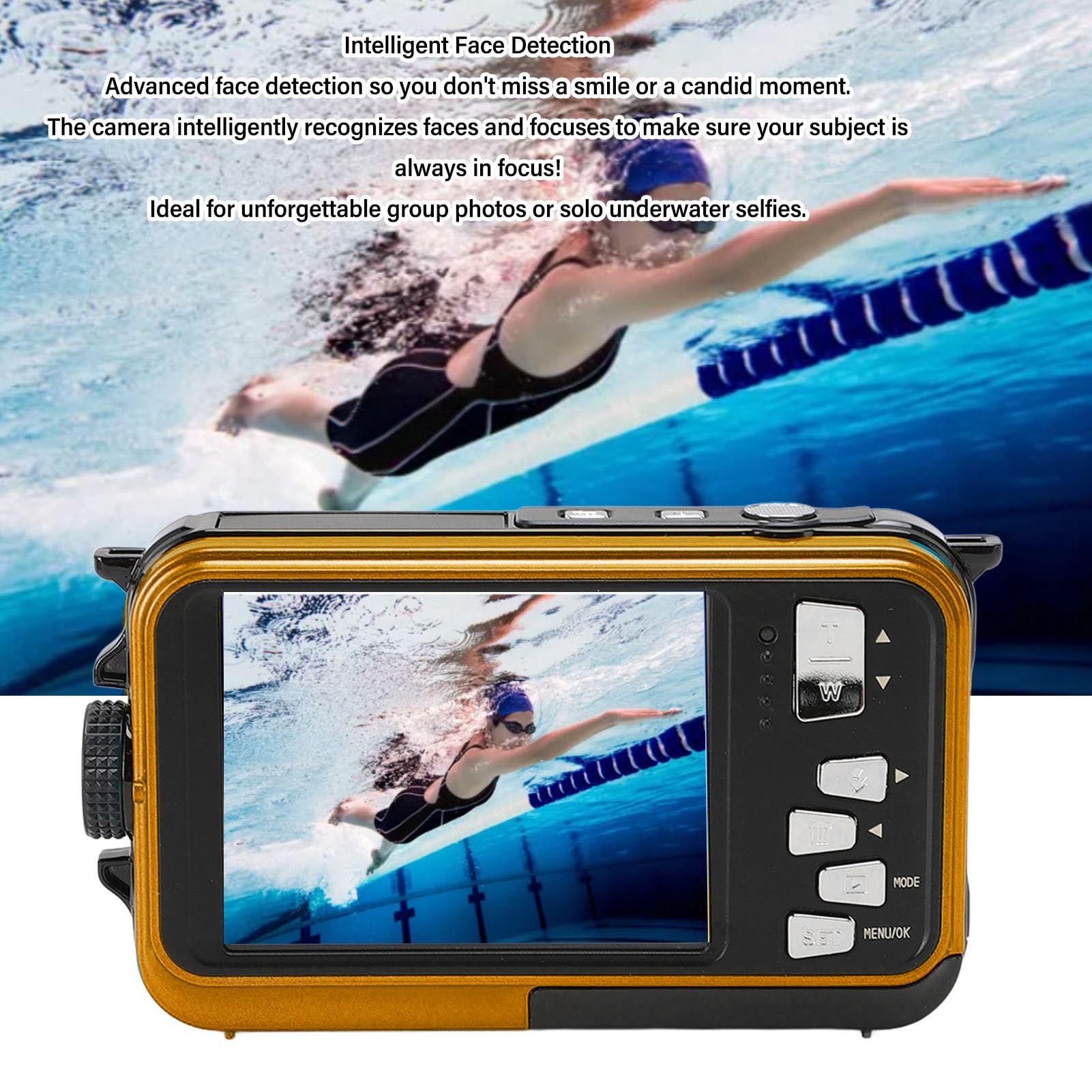 4K Waterproof Digital Camera with 2.8
