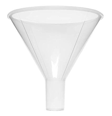 100mm Plastic Powder Funnel - Durable Kitchen & Lab Filling Tool (Pack of 1) - Perfect for Baking, Spices Transfer, Chemical Measuring & DIY Crafts