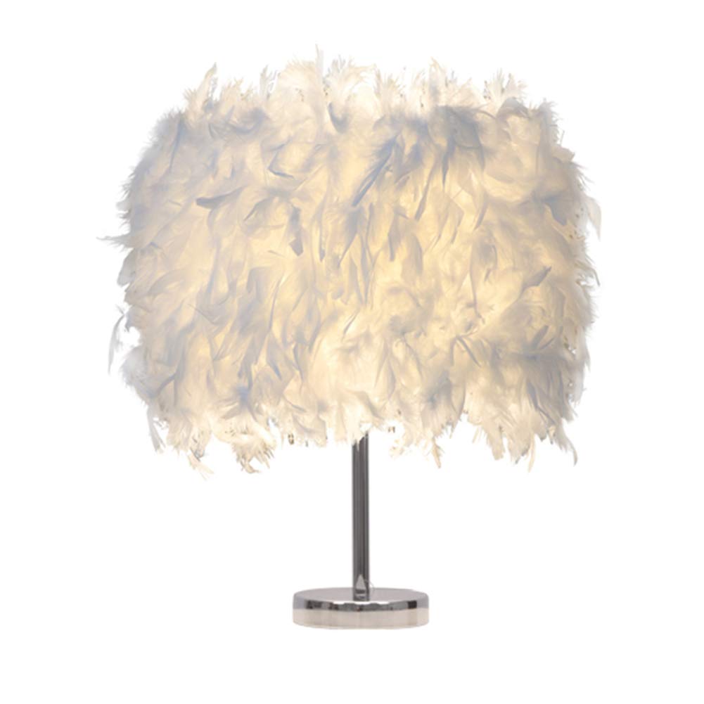 Modern Elegant Table Lamp - Bedside Night Light with Lampshade for Bedroom, Living Room, Desk, Wedding & Reading Decor - Warm Ambient Lighting for Relaxation & Cozy Home Atmosphere