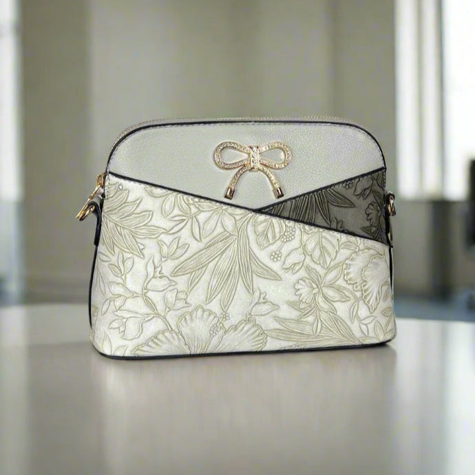 Stylish Italy Small Crossbody Bag with Floral Embroidery - Perfect for Travel, Shopping & Everyday Use