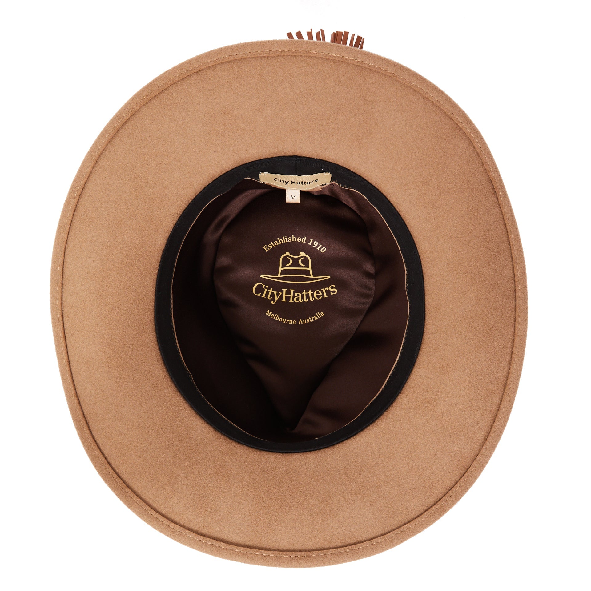 CITY HATTERS Harrison Braided Band Fedora Hat for Men - Stylish Wide Brim Hat for Outdoor Events, Weddings & Fashion