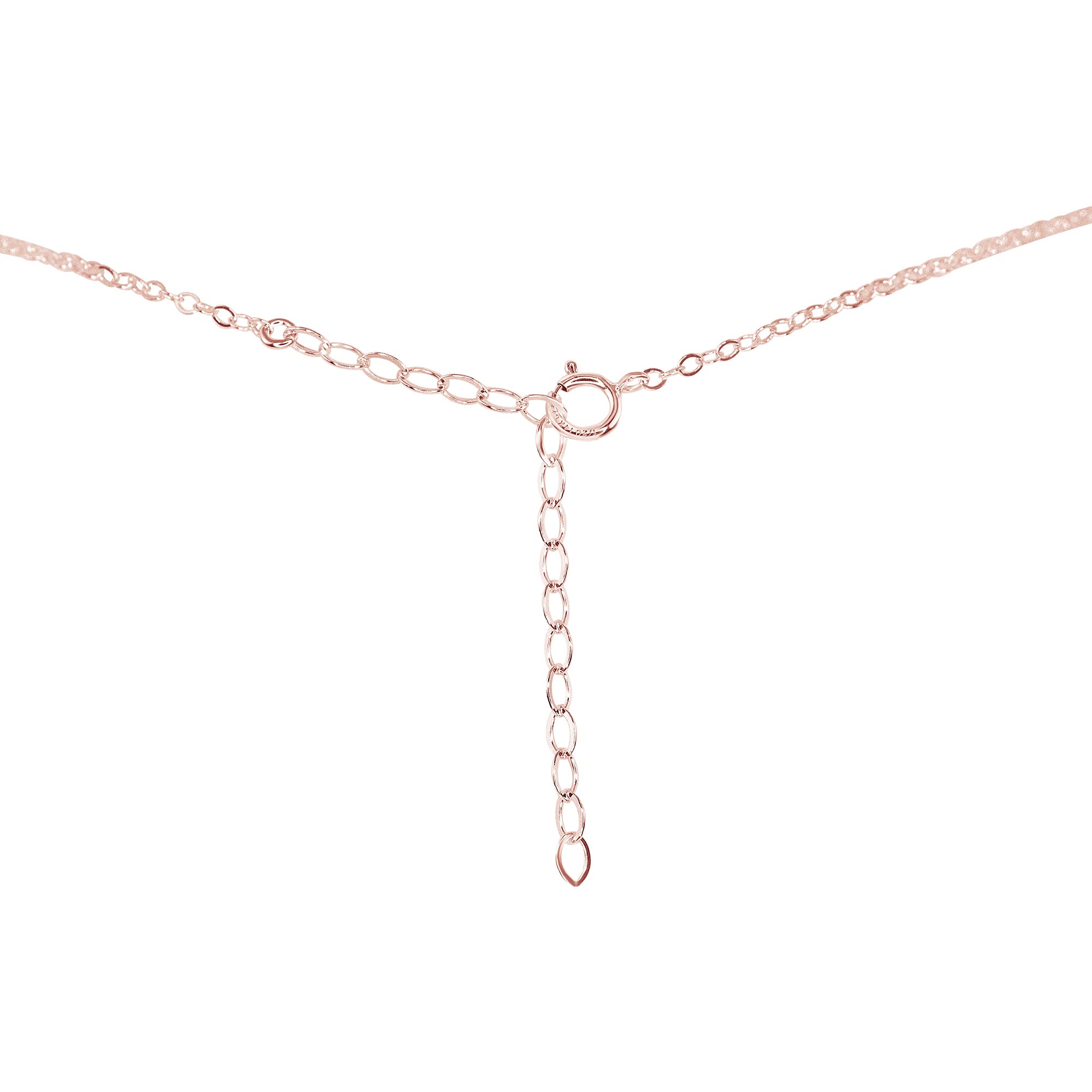 14K Rose Gold Filled Iolite Dainty Y Necklace for Women - Elegant Layering Jewelry for Everyday Wear, Date Nights & Special Occasions