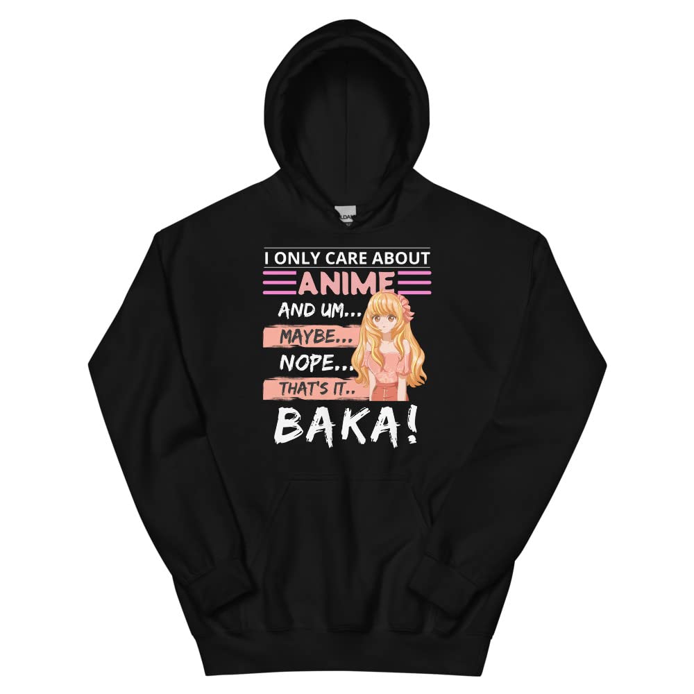 Anime Baka! Blonde Girl Unisex Hoodie - Kawaii Japanese Streetwear for Anime Lovers | Perfect for Cosplay, Conventions & Casual Wear