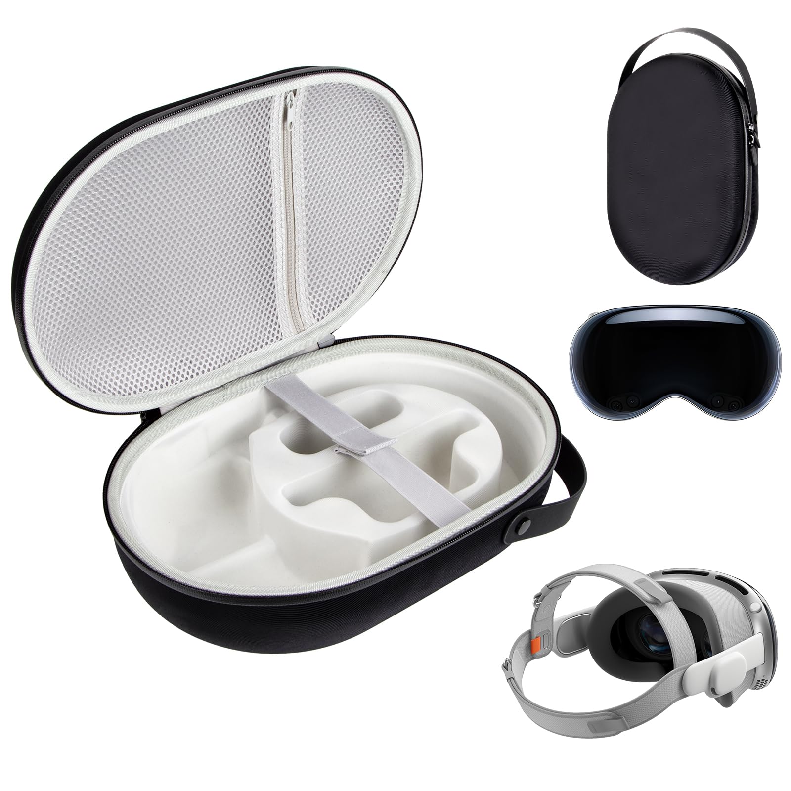 Olycism Travel Case Compatible with Apple Vision Pro - Waterproof & Shockproof EVA Storage Bag for VR Headset - Perfect for Travel, Home Storage & Outdoor Adventures