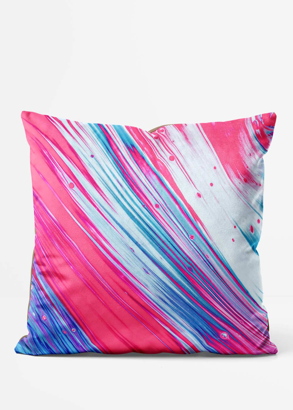 Bright Abstract No 2 Decorative Throw Pillow Cover - Modern Geometric Cushion for Sofa, Bed, Living Room & Home Decor