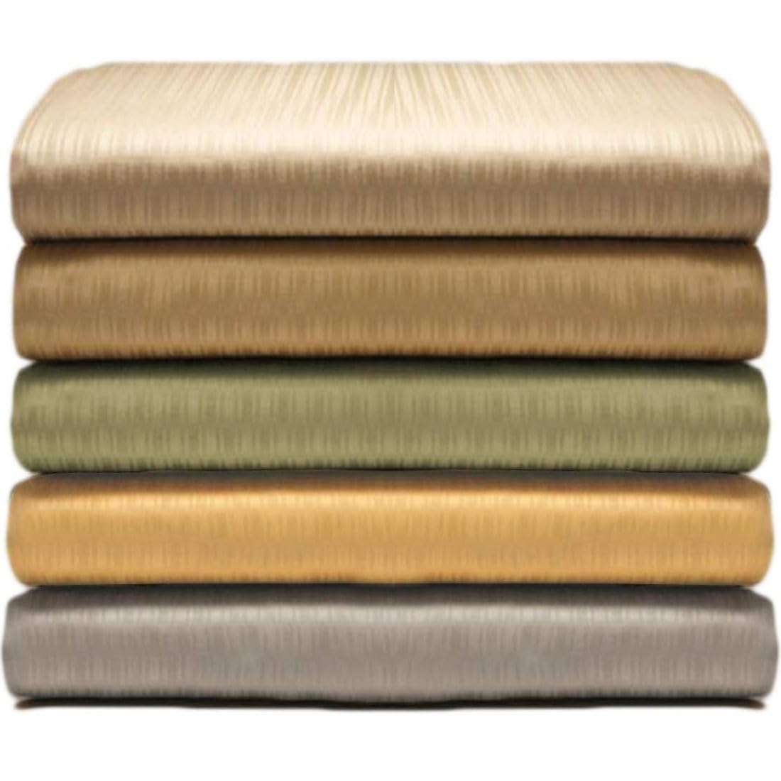 Luxury 100% GOTS Certified Organic Cotton Sateen Bed Sheet Set - Twin Size, 310 Thread Count, Ultra Soft & Breathable (1 Flat Sheet, 1 Fitted Sheet, 1 Pillowcase) - Perfect for Guest Rooms, Dorms & Cozy Bedroom Upgrades