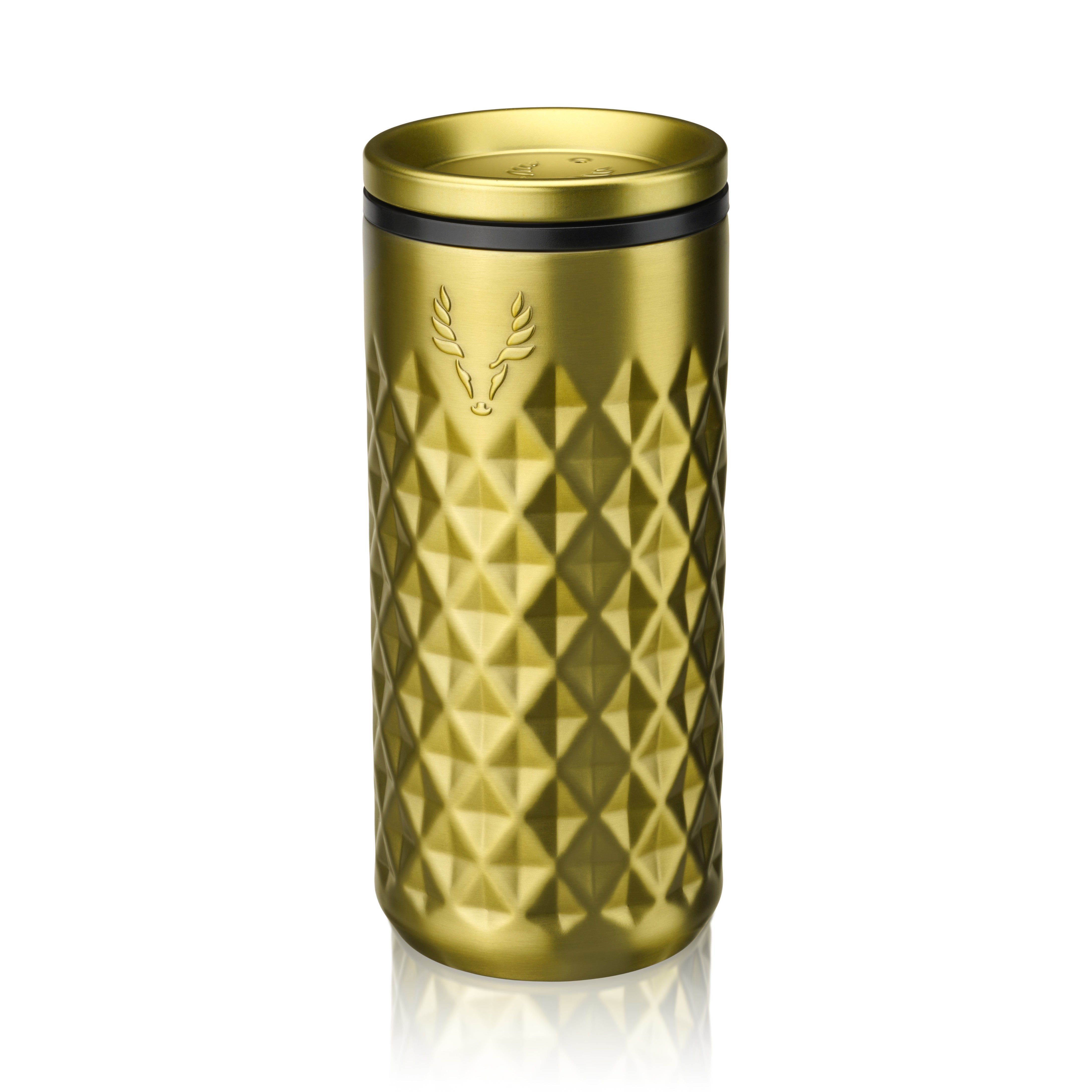 Premium Gold Stainless Steel Highball Tumbler - 20oz Insulated Drinking Cup for Cocktails, Iced Coffee & Beverages - Keeps Drinks Cold for Hours - Perfect for Home, Office & Outdoor Use