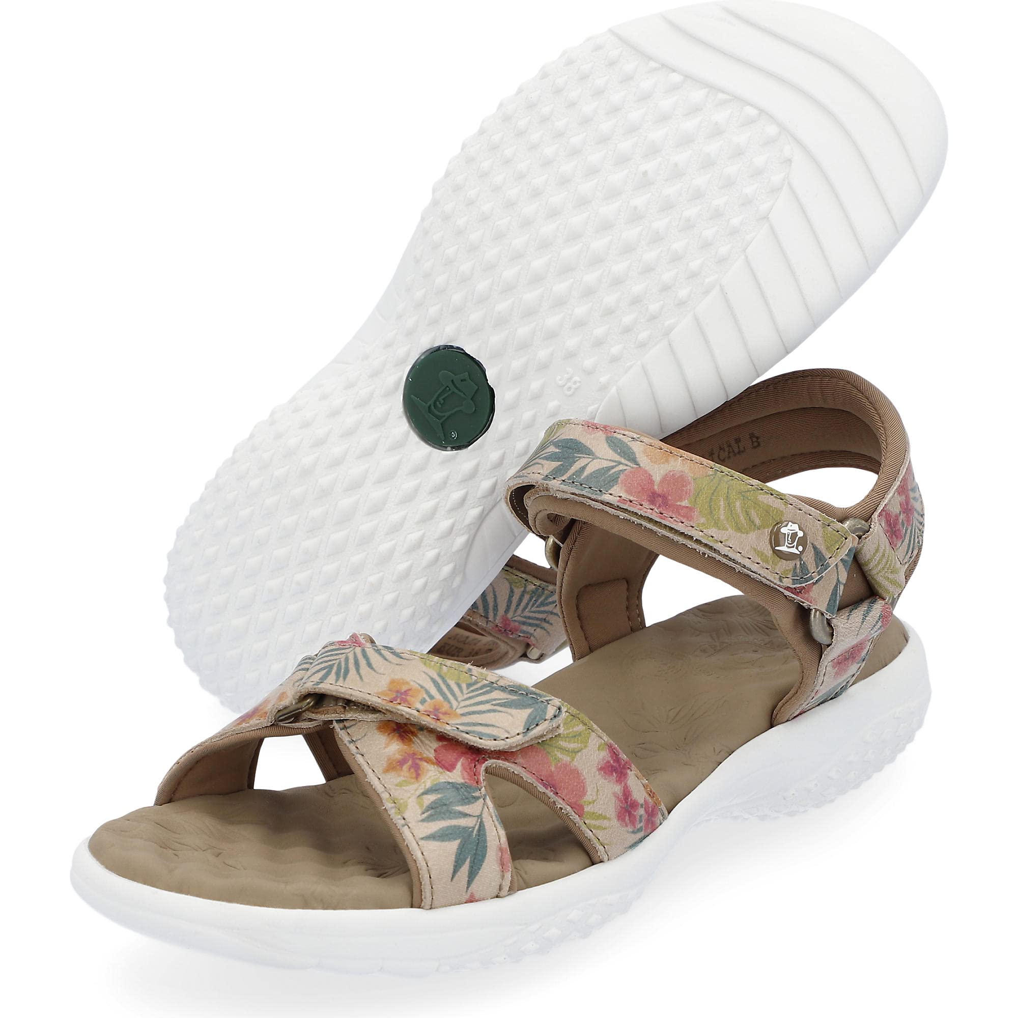 Panama Jack Noja Tropical Sandals for Women - Comfortable Beach & Summer Walking Sandals with Arch Support - Perfect for Vacation, Poolside, and Outdoor Adventures