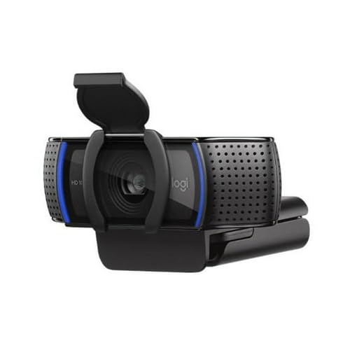 Logitech C920S Pro HD Webcam Bundle with Adjustable Stand, Ring Light & 4-Port USB Hub - Perfect for Zoom Meetings, Video Conferencing, Live Streaming & Online Classes