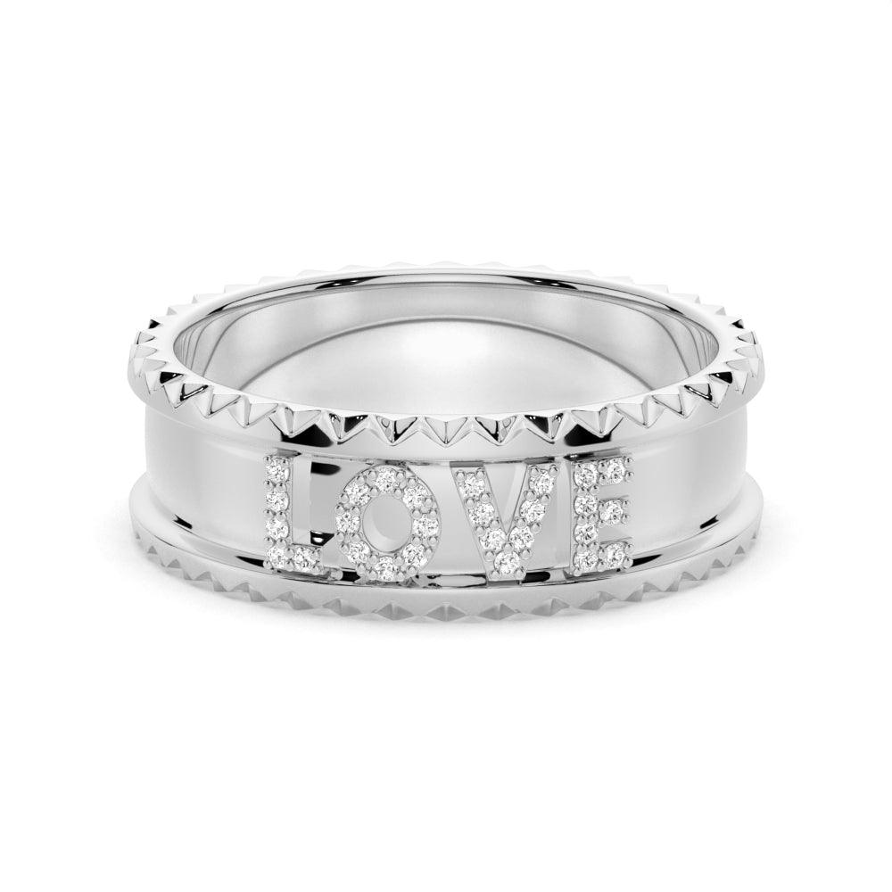 Personalized Custom Engraved LOVE Wedding Band Ring for Couples - Perfect for Anniversaries, Proposals & Romantic Gifts