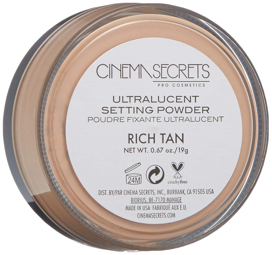 CINEMA SECRETS Pro Cosmetics Ultralucent Loose Setting Powder - Translucent Makeup Finishing Powder for Flawless Skin | Perfect for HD Photography & All-Day Wear