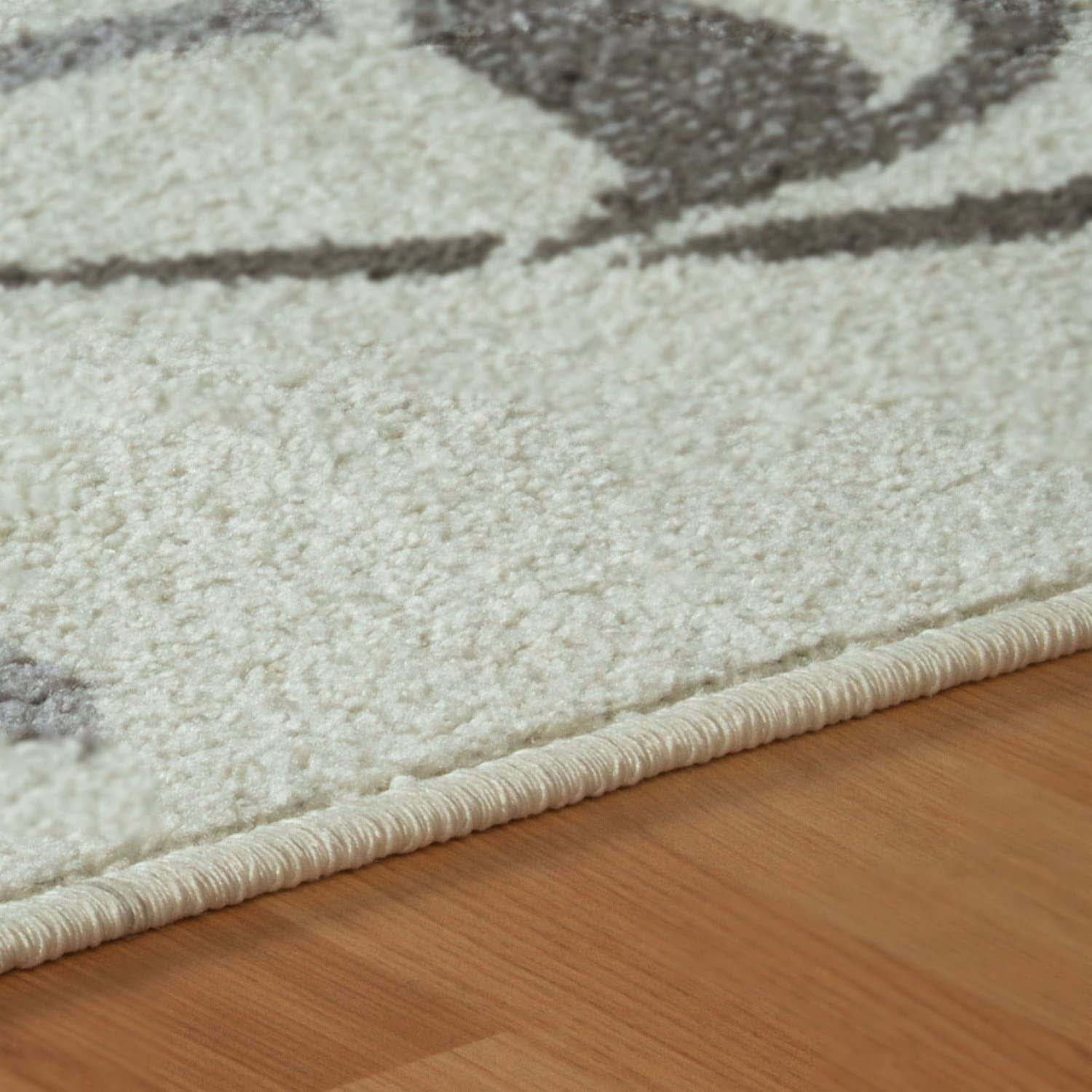 Vines Floral Scrolling Rustic Indoor Area Rug - Non-Slip Bohemian Decor Rug for Living Room, Bedroom, Nursery | Soft & Durable Home Decor