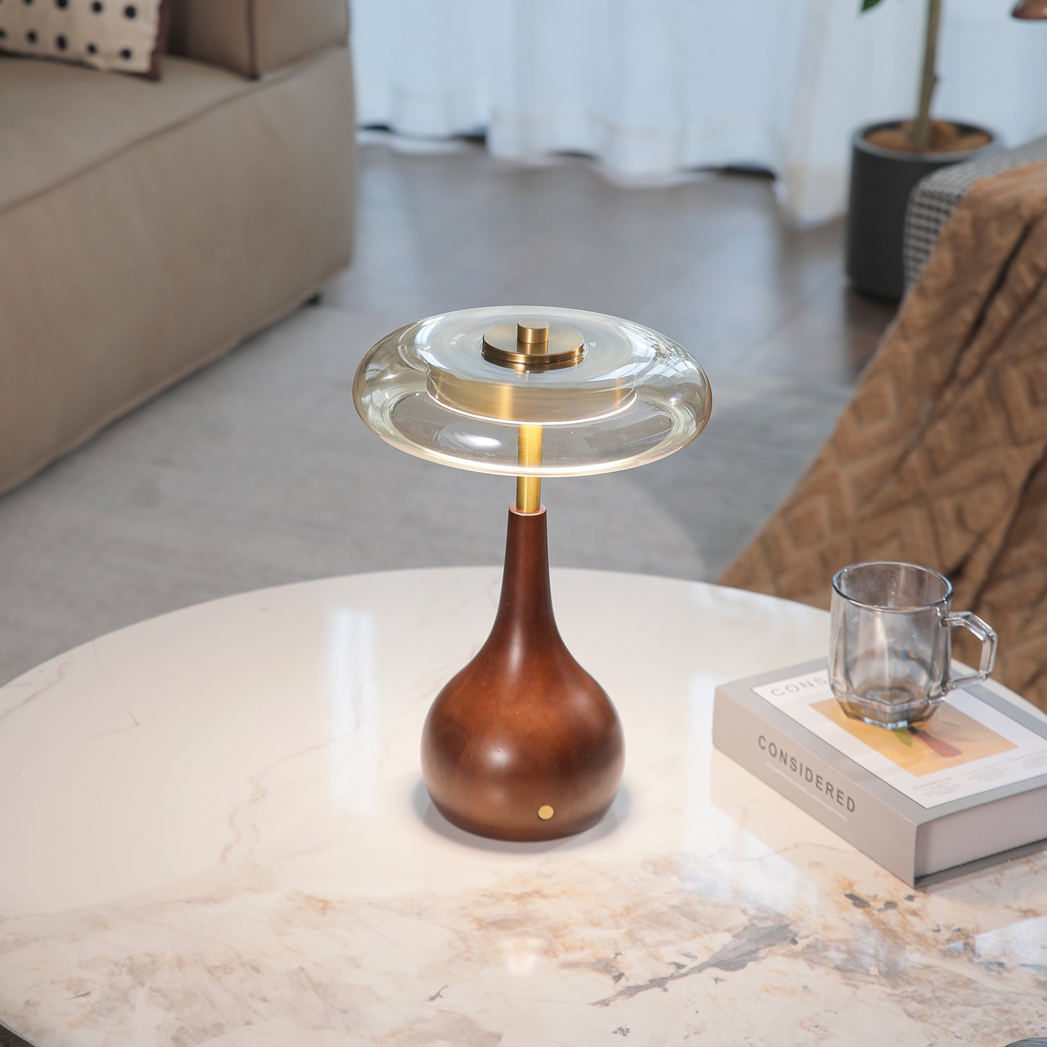 Theo Table Lamp - Modern LED Desk Lamp with Adjustable Brightness & Color Temperature for Home Office, Bedroom, and Study Room