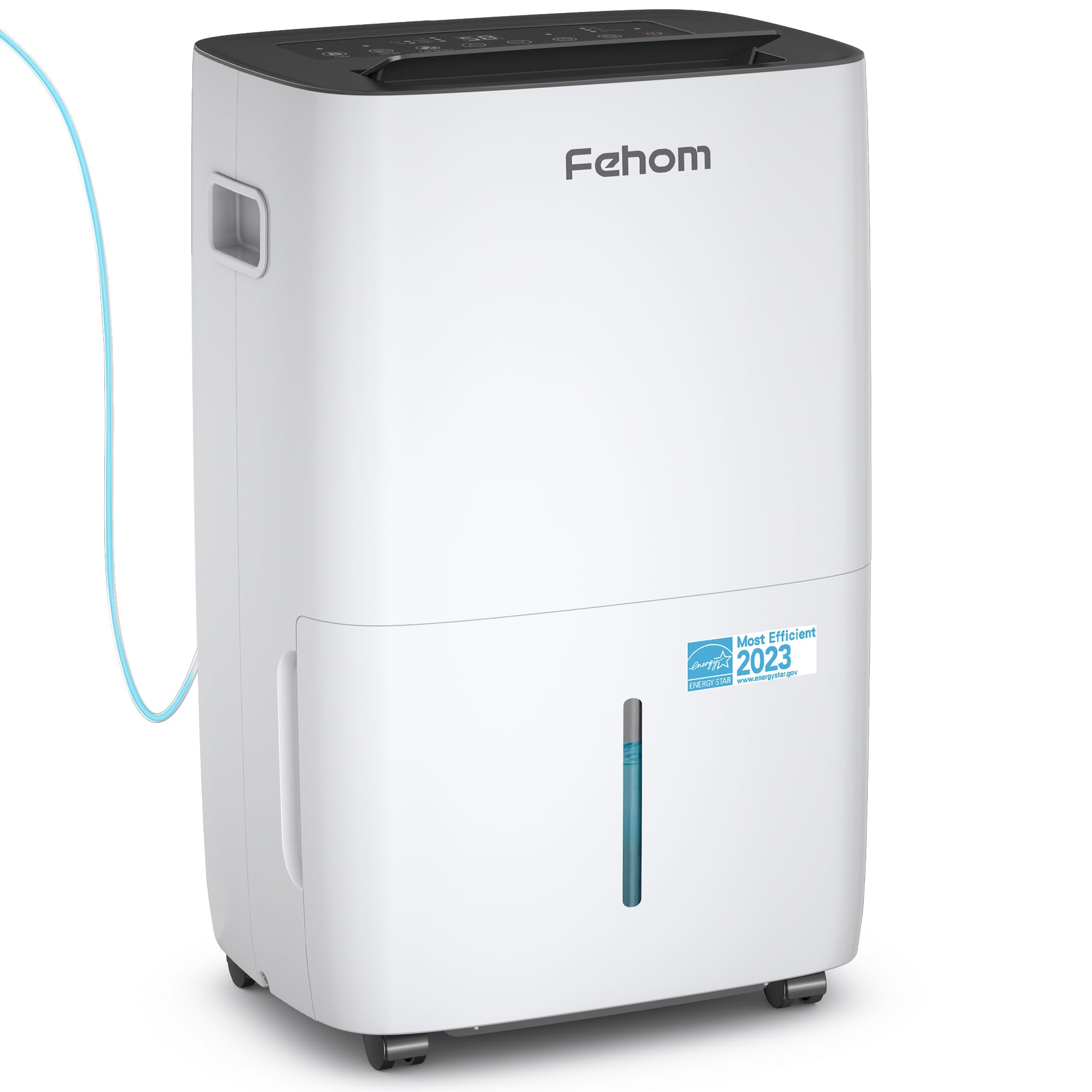 150 Pints Energy Star Dehumidifier with Pump - 7,000 Sq. Ft. Coverage for Basement & Large Rooms, 1.85 Gal Water Tank & Drain Hose (JD026L-150PM) | Perfect for Damp Basements, Mold Prevention & Home Humidity Control