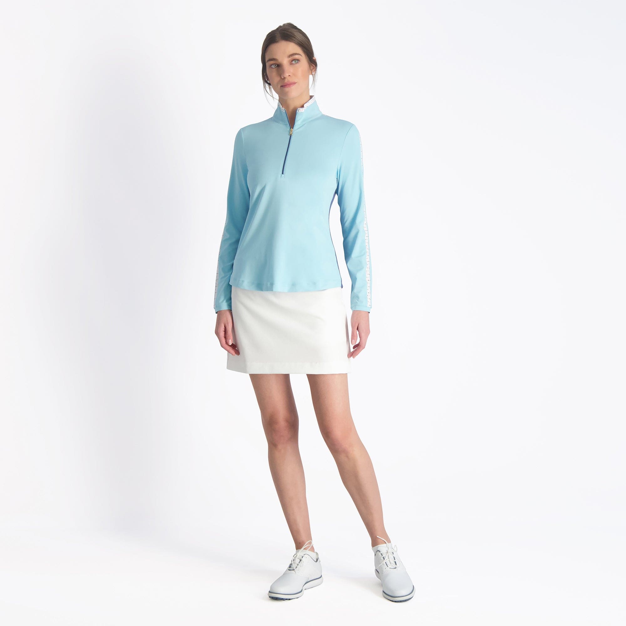 Aimee Zip Mock Neck Sweater - Stylish & Comfortable Women's Knit Top for Casual Wear, Office & Fall Outfits