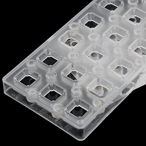 Premium Polycarbonate Chocolate Transfer Sheet Mold - DIY Handmade Candy Mould for Professional & Home Bakers - Square Shaped Magnetic Chocolate Mold (19346) - Perfect for Wedding Favors, Birthday Parties & Holiday Treats