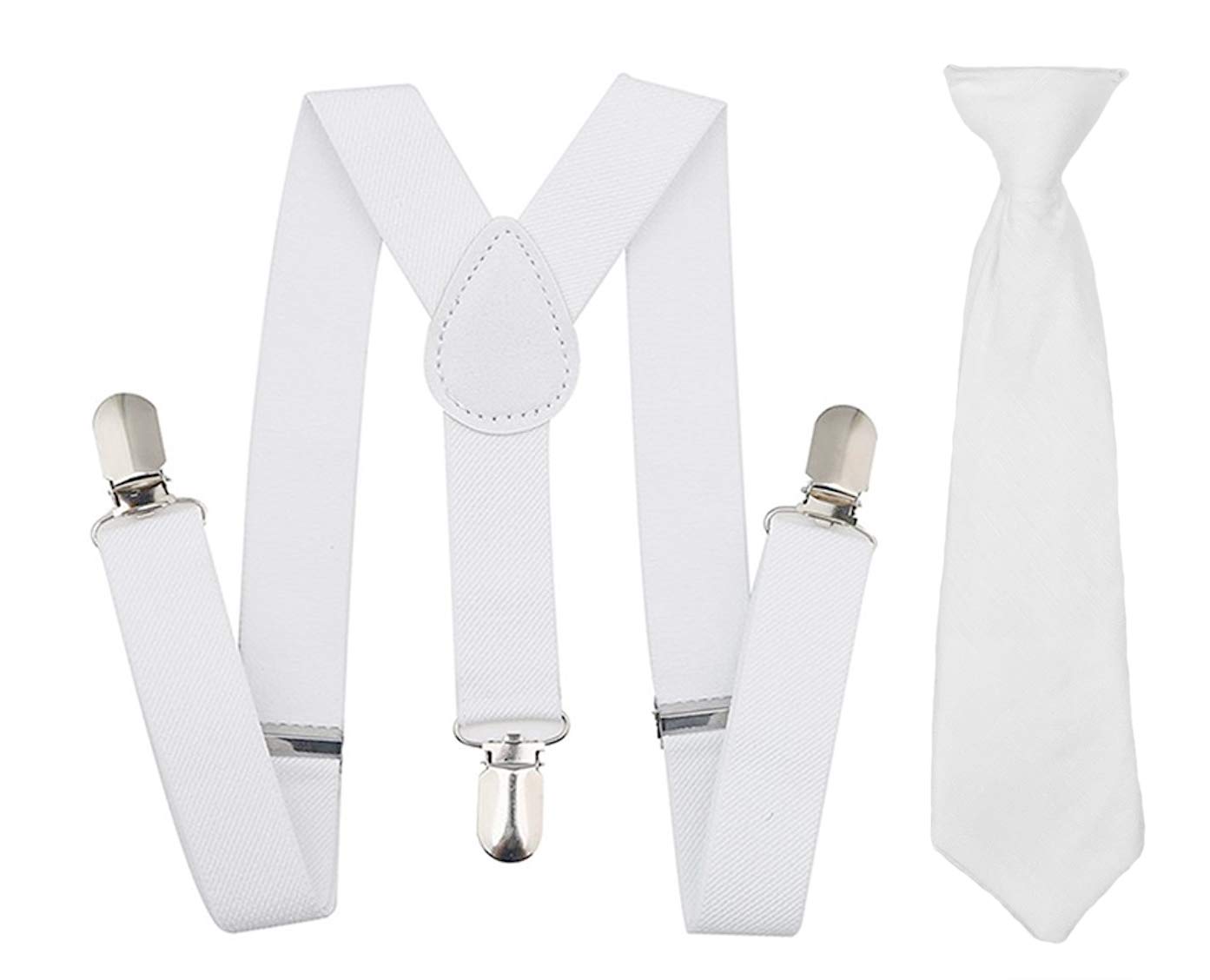 Baby Boys Christening Outfit Set - 4 Piece Suspender Romper & Bow Tie for Baptism, Church, and Special Occasions