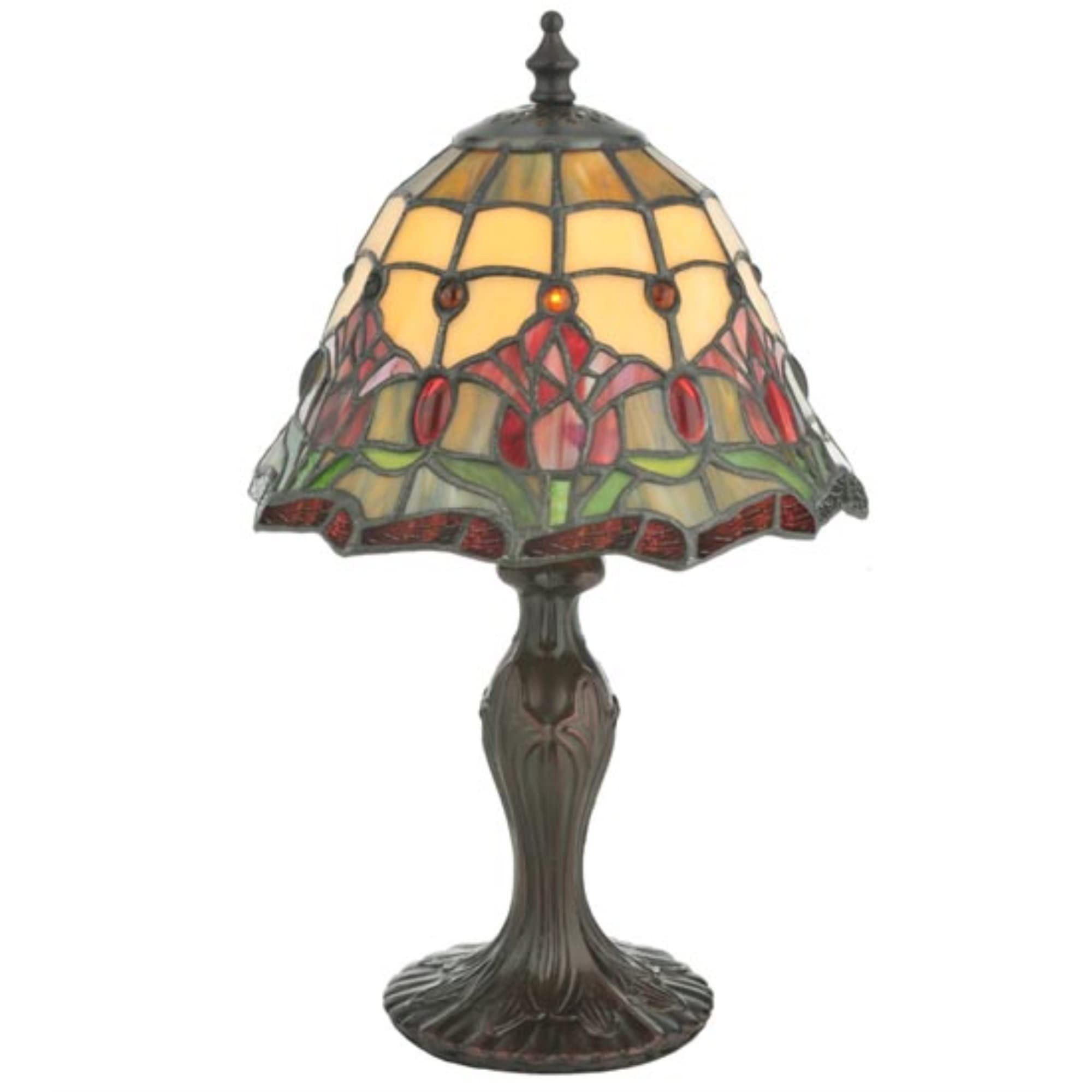 Meyda Tiffany 112093 Colonial Tulip Table Lamp - 13.5