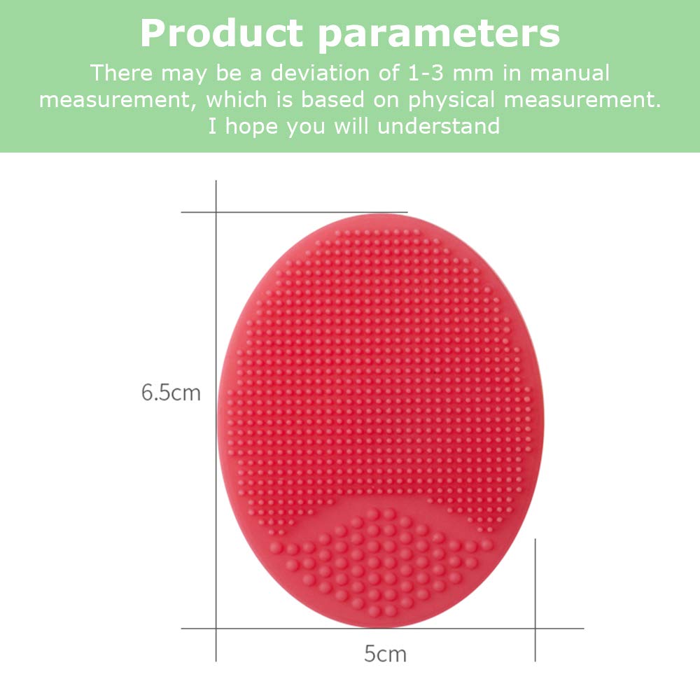 Ubersweet® 4PCS Silicone Facial Cleansing Brush Set - Gentle Exfoliating & Pore Cleaning Tool for Acne Removal, Blackhead Treatment & Baby Shower | Soft Bristle Face Scrubber for Sensitive Skin | Spa & Daily Skincare Routine