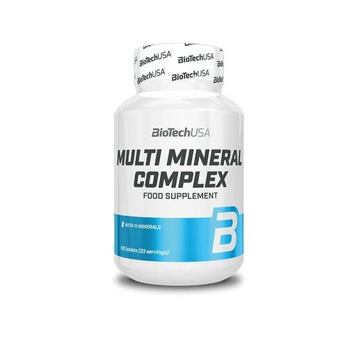BioTechUSA Multi Mineral Complex 100 Tablets - Essential Minerals & Vitamins for Immune Support, Bone Health & Energy Boost | Daily Supplement for Men & Women