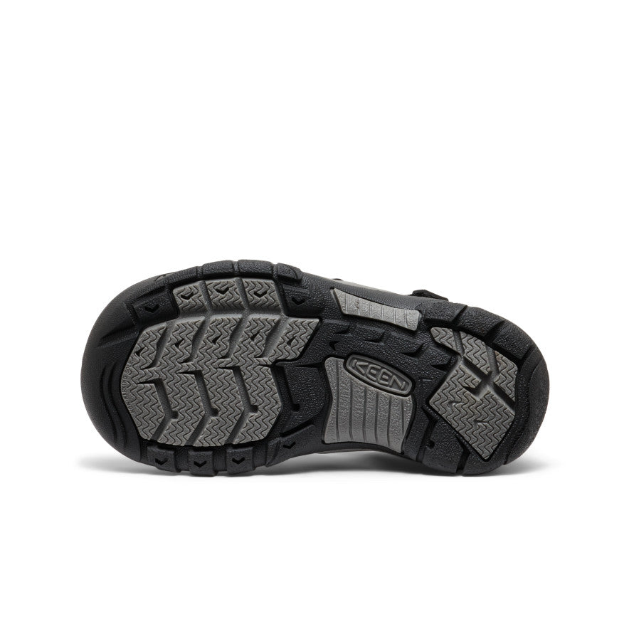 KEEN Newport H2 Kids' Sandals - Black/Yellow | Water-Friendly Outdoor Adventure Shoes for Beach, Pool & Playtime