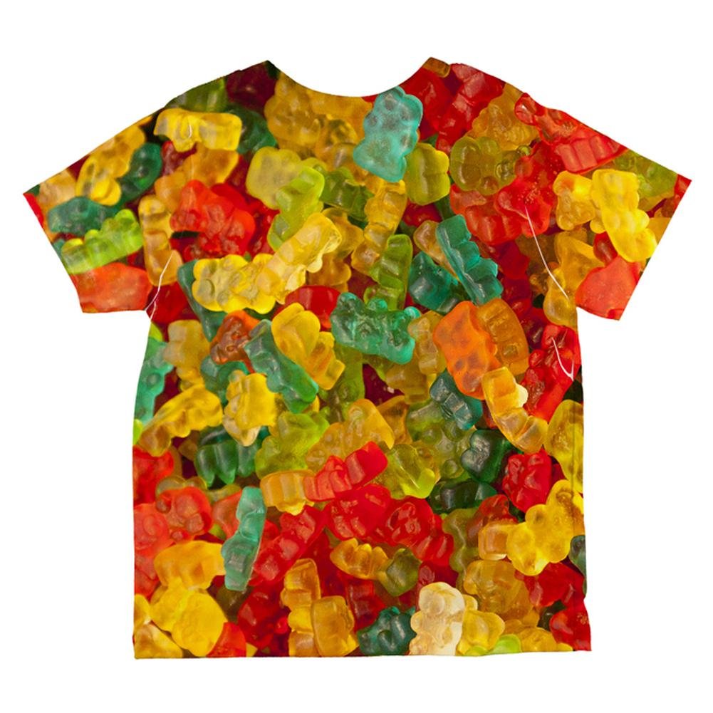 Halloween Candy Gummy Bears Toddler T-Shirt - Cute All Over Print Kids Costume Top (Size 6T) - Perfect for Trick-or-Treating, Halloween Parties & Festive Outfits