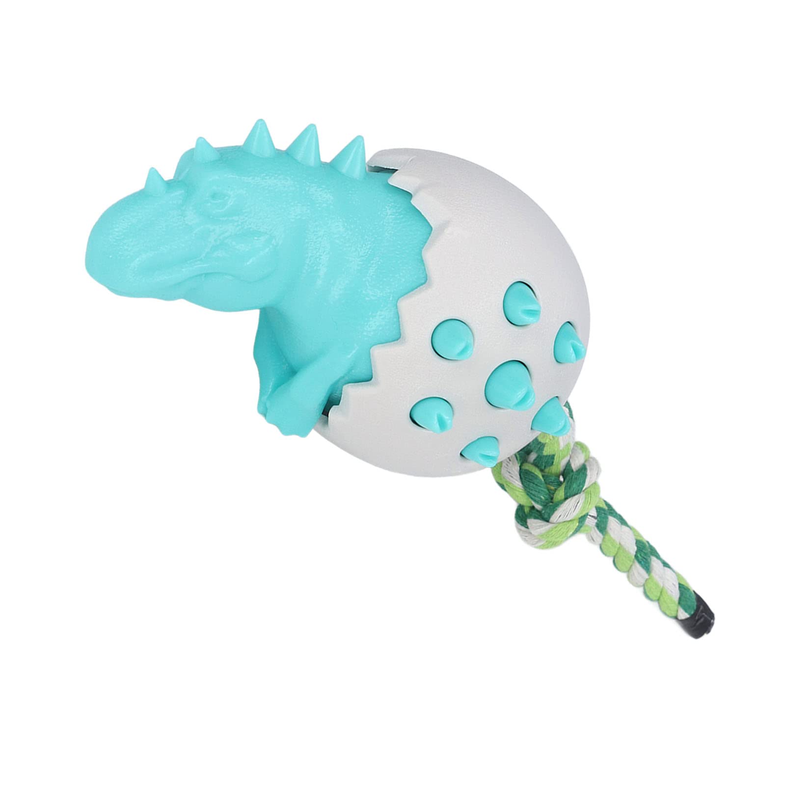 Dinosaur Egg Dog Chew Toys - Durable Cotton Rope Chew Toys for Puppies & Dogs, Lake Blue - Perfect for Teething, Training & Playtime