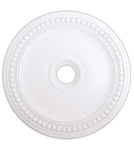 Crystal Ceiling Medallion Lighting Accessories - White Finish for Elegant Home Decor | Perfect for Dining Rooms, Living Rooms & Bedrooms