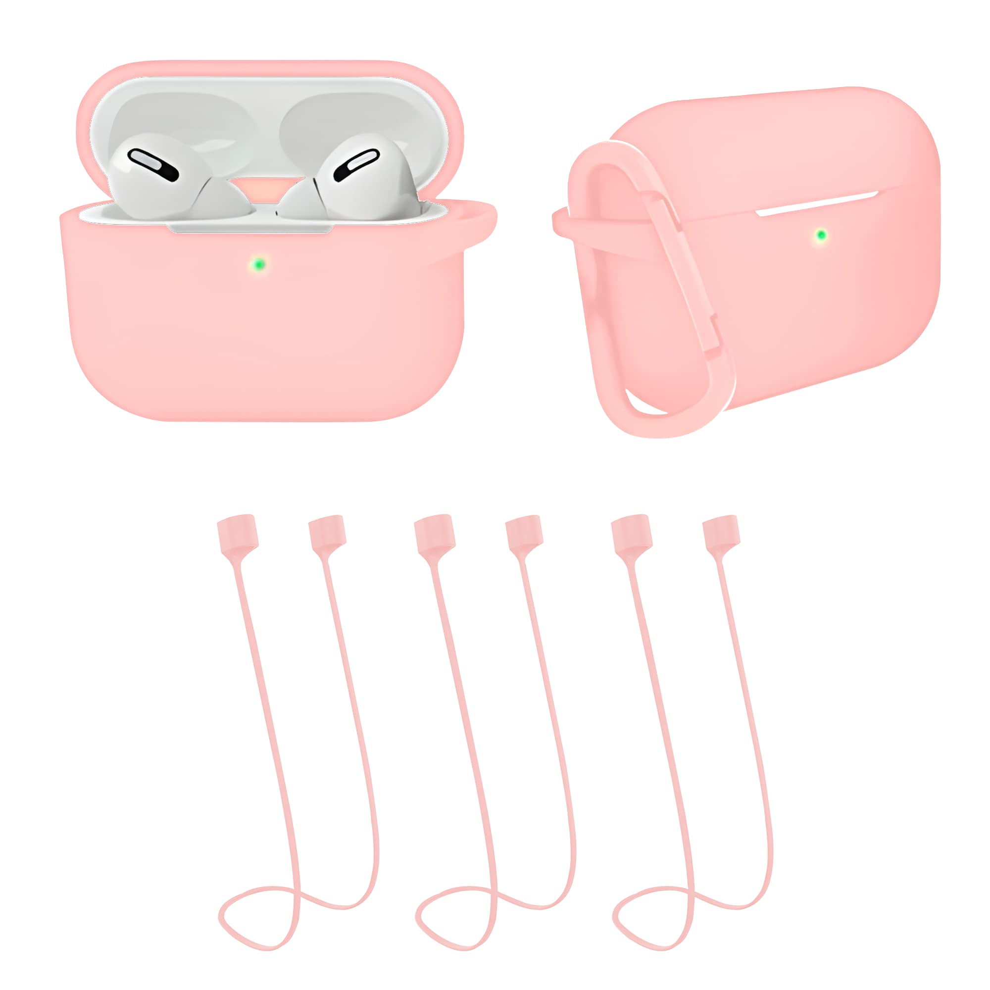 Vannkit Wireless Earbuds Pro with Wireless Charging Case - Bluetooth 5.0 Pop-up Window, IPX5 Sweat Resistant, 30H Playtime - Includes 1 Silicone Case & 3 Anti-Loss Straps (Sand Pink) | Perfect for Gym, Running, Travel & Daily Commute