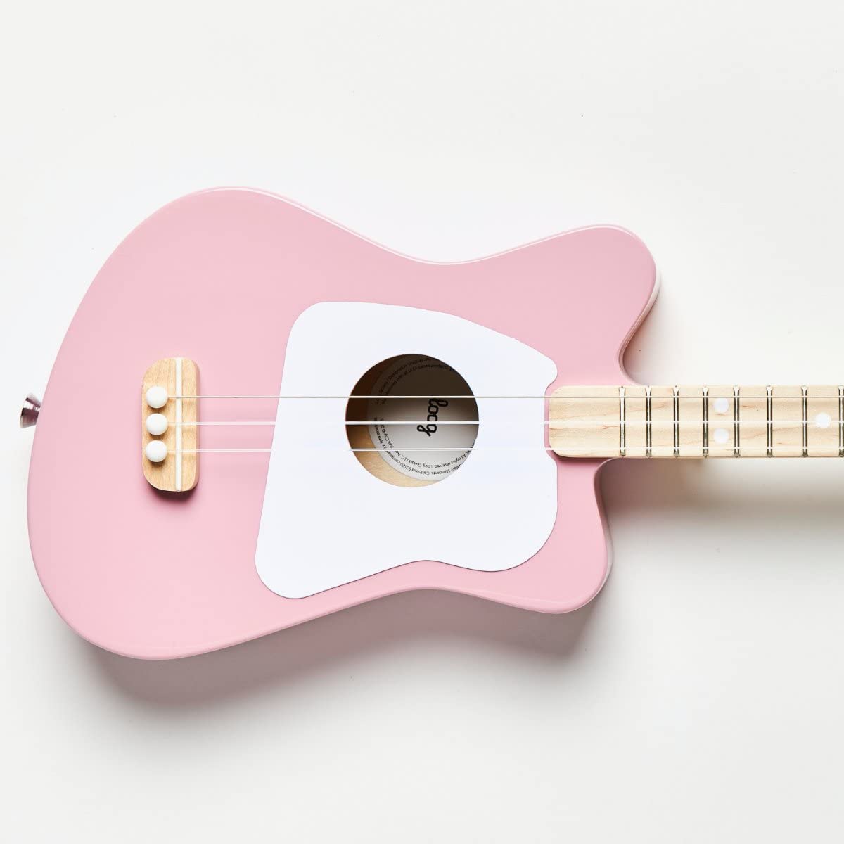 Loog Mini Acoustic 3-String Kids Guitar for Beginners Ages 3+ with Learning App & Lessons - Perfect for Toddler Music Education, Birthday Gifts & Early Childhood Development