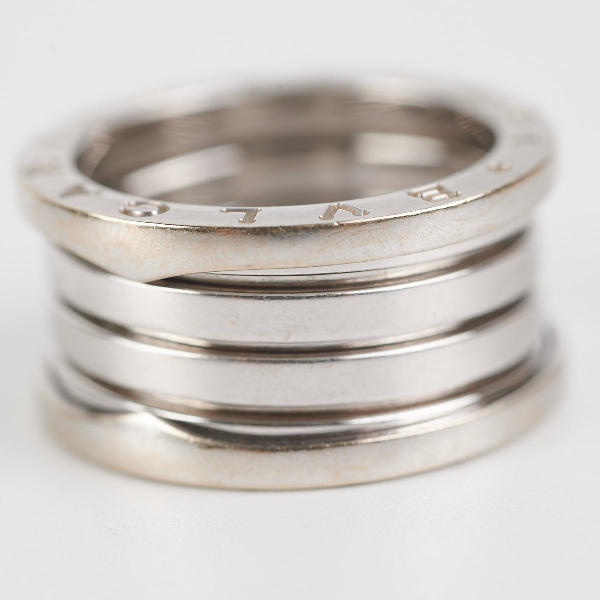 BVLGARI B.ZERO1 Ring in 18K White Gold - Size 56 - Luxury Italian Jewelry for Women, Perfect for Weddings, Anniversaries & Special Occasions