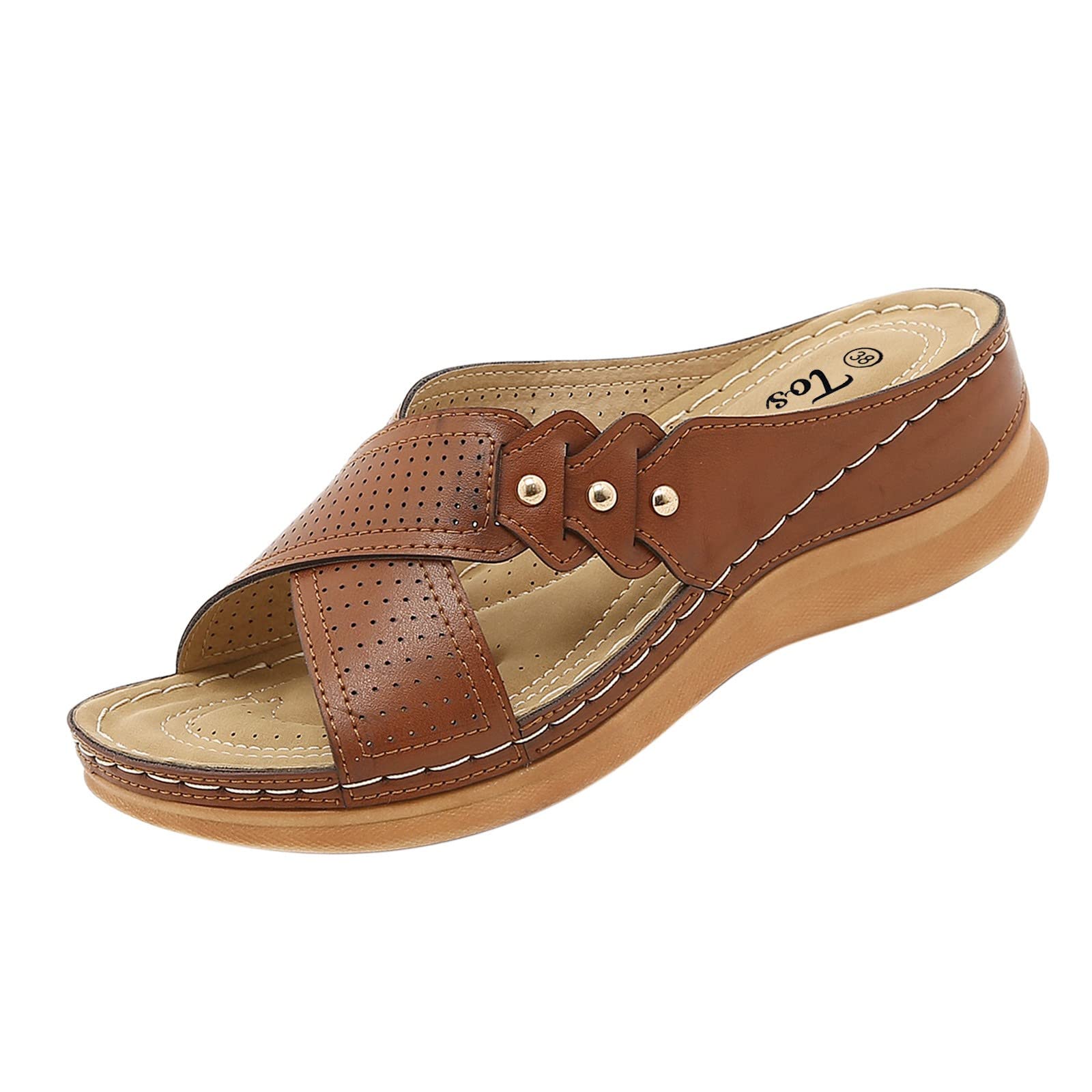 Women's Dressy Heeled Sandals - Comfortable Cushioned Flip Flops for Summer Fashion | Perfect for Beach, Parties & Casual Outings