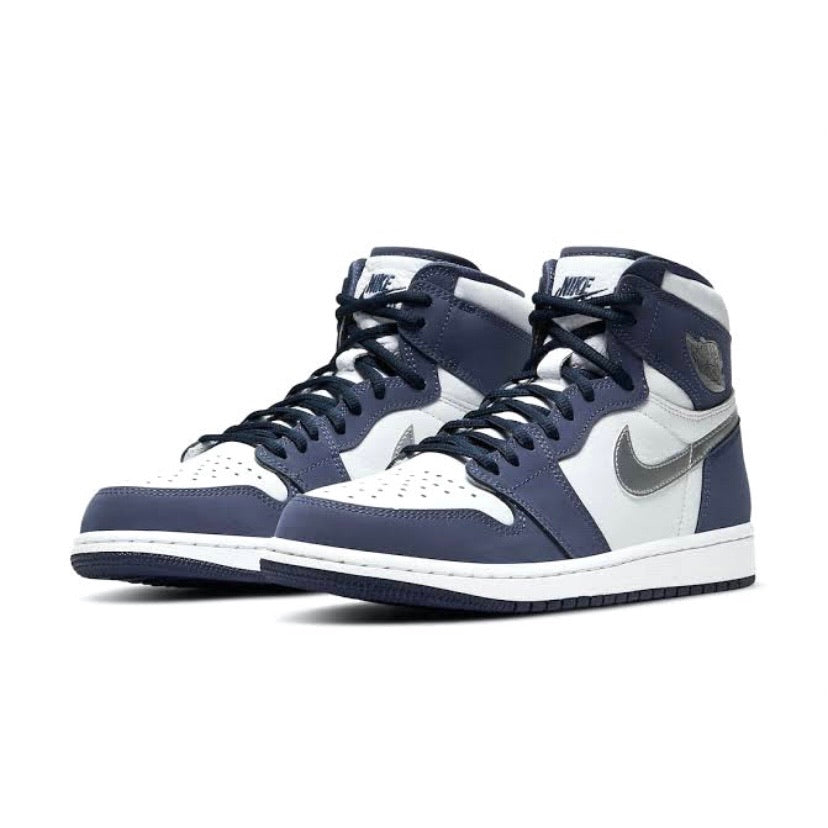 Air Jordan 1 High Retro CO JP Japan Obsidian Midnight Navy Sneakers (2020 Release) - Men's Basketball Shoes for Streetwear & Casual Fashion