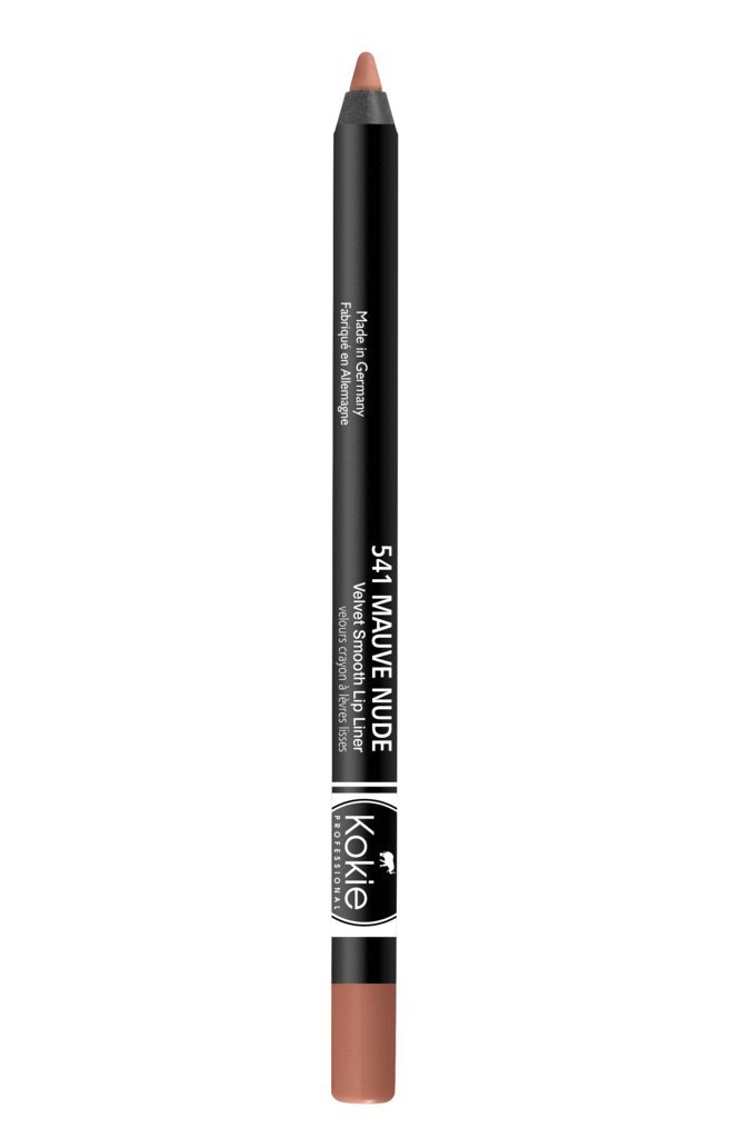 Kokie Cosmetics Velvet Smooth PVC Lip Liner - Mauve Nude (0.042 oz) | Long-Lasting, Waterproof Lip Pencil for Everyday Makeup & Special Occasions