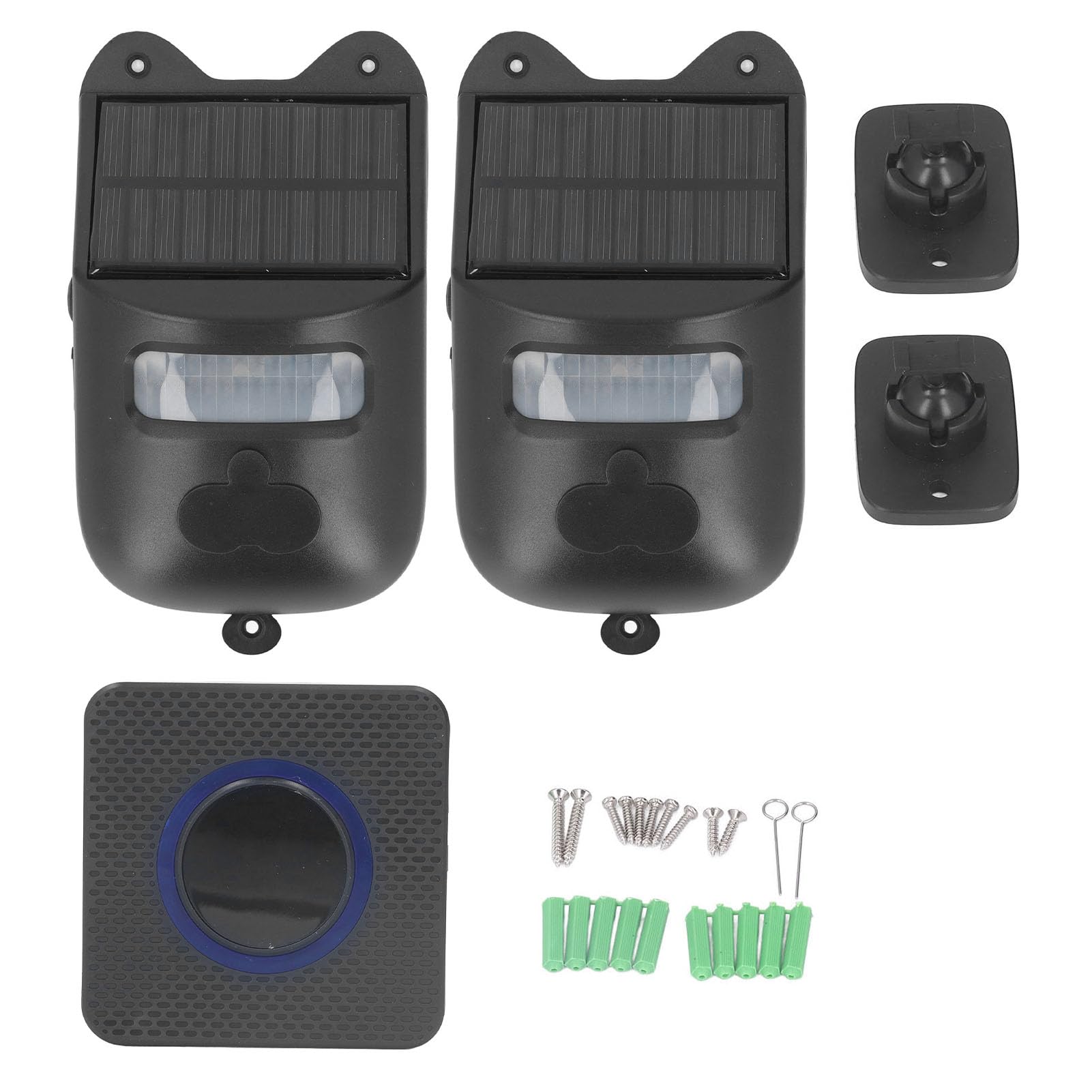Long Range Solar Wireless Driveway Alarm System - Weatherproof Outdoor Motion Detector with 129dB Siren & LED Alert - Home Security for Yard, Garage, Farm & Property Protection (Ideal for Driveways, Backyards & Perimeter Security)