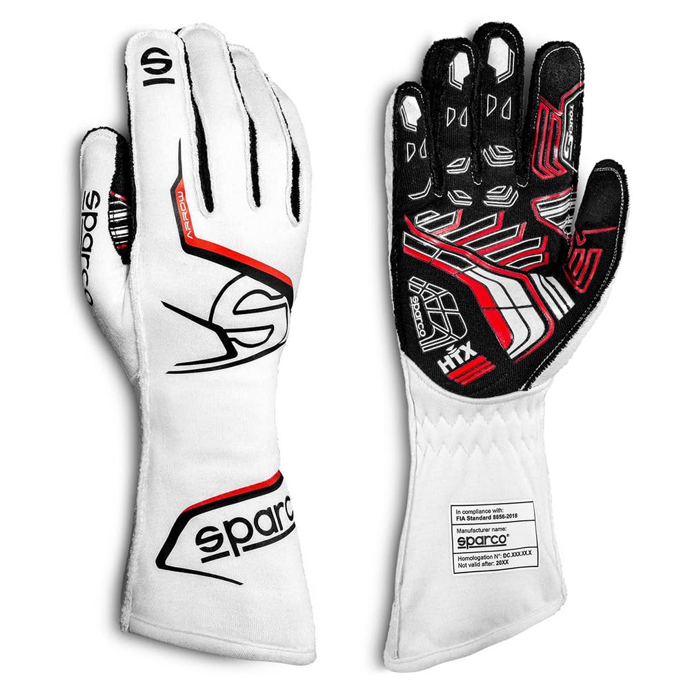 Sparco Arrow Evo RG-7 Racing Gloves Size 11 - Professional Motorsport & Karting Gloves for High-Performance Driving
