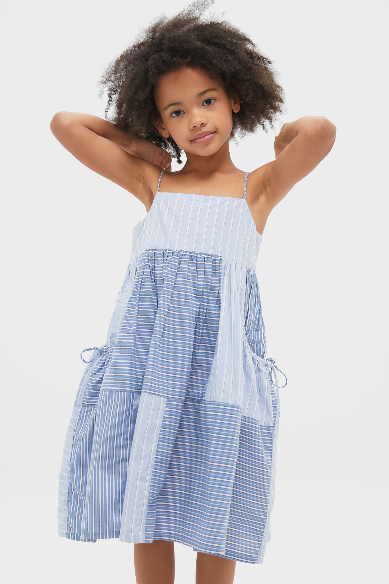 Blue Helmi Stripe Tank Dress for Women - Summer Sleeveless Casual Sundress - Perfect for Beach, Vacation & Outdoor Activities
